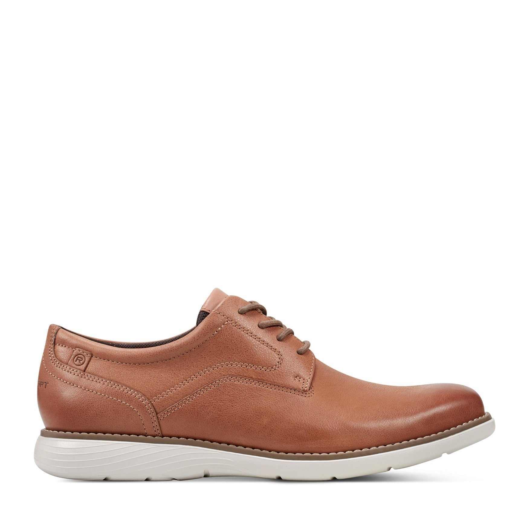 Rockport Men's Garett Plain Toe Oxford - Light Natural Leather - 1