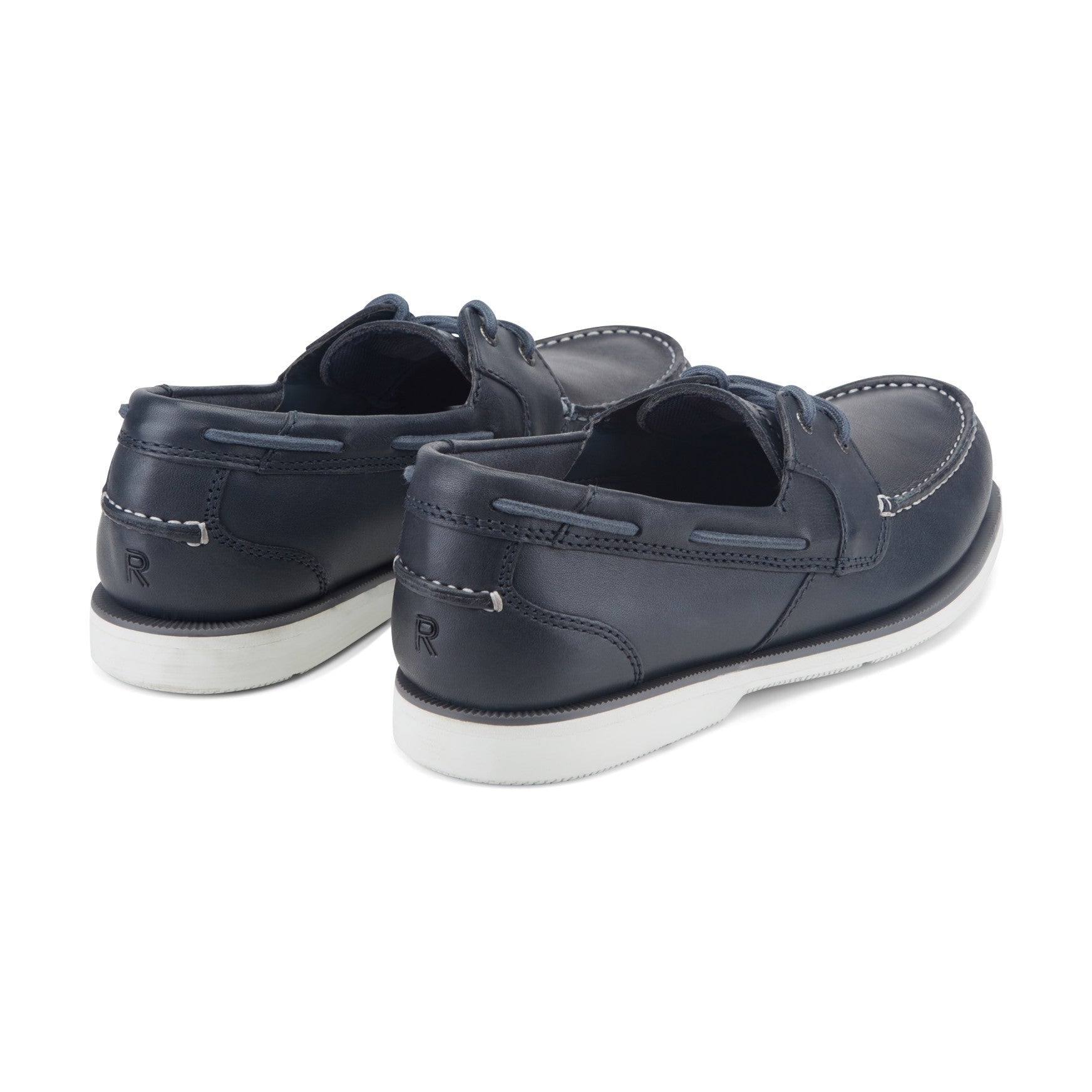 Rockport Men's Southport Boat Shoe - Dark Blue Leather - 3
