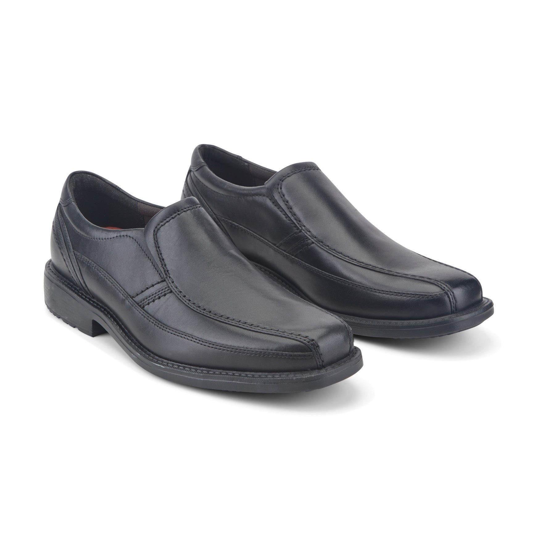 Rockport Men's Style Leader 2 Bike Toe Slip-On - Black Leather - 2