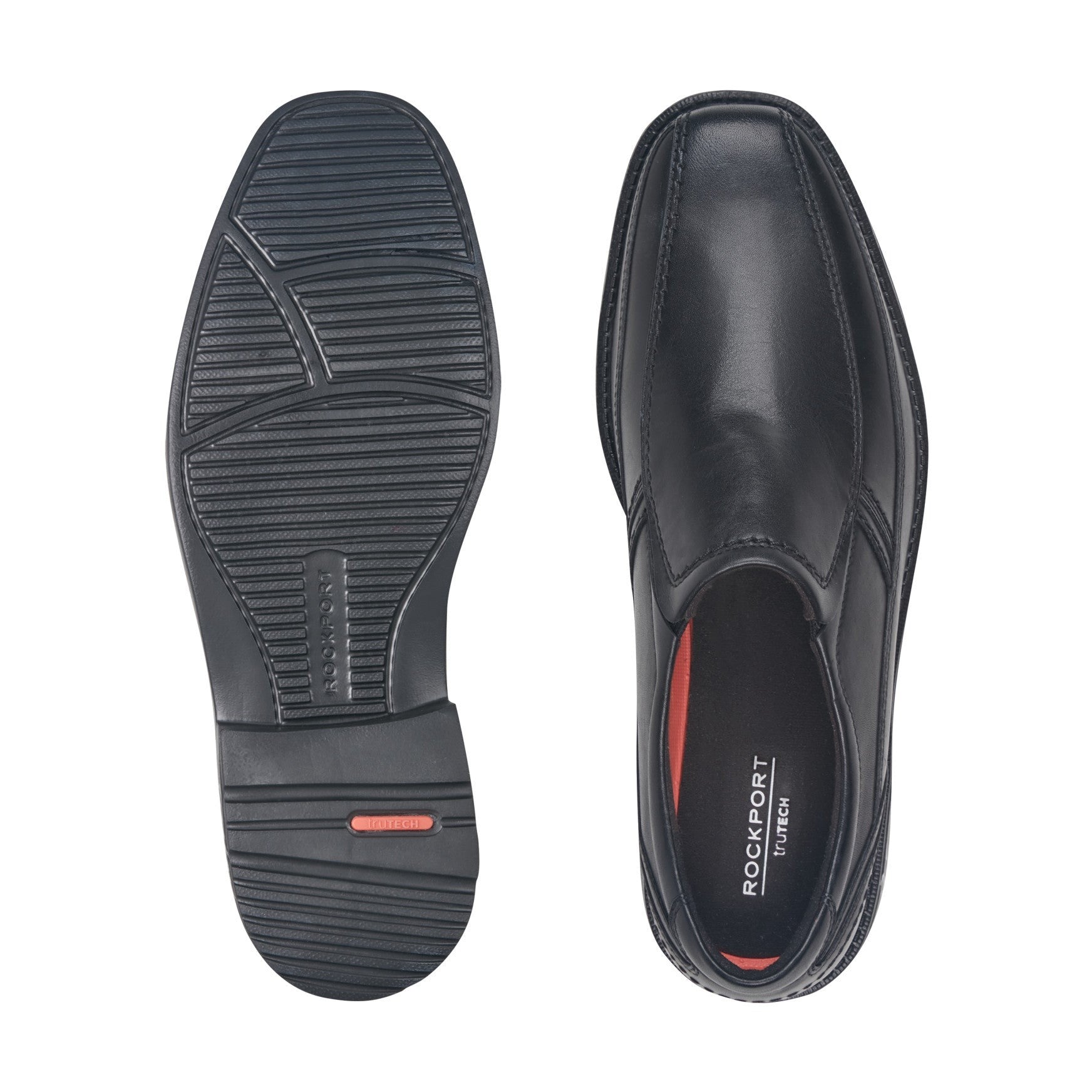 Rockport Men's Style Leader 2 Bike Toe Slip-On - Black Leather - 5