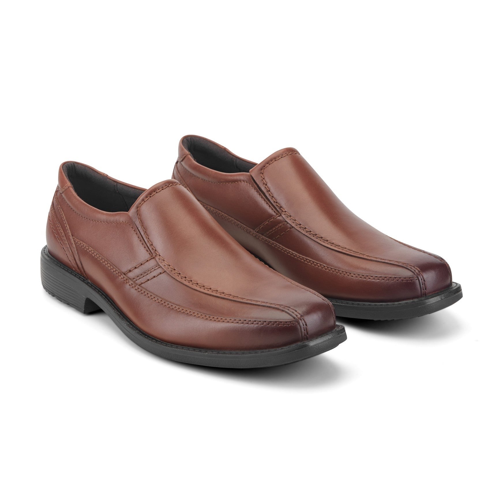 Rockport Men's Style Leader 2 Bike Toe Slip-On - New Brown Gradient Leather - 2