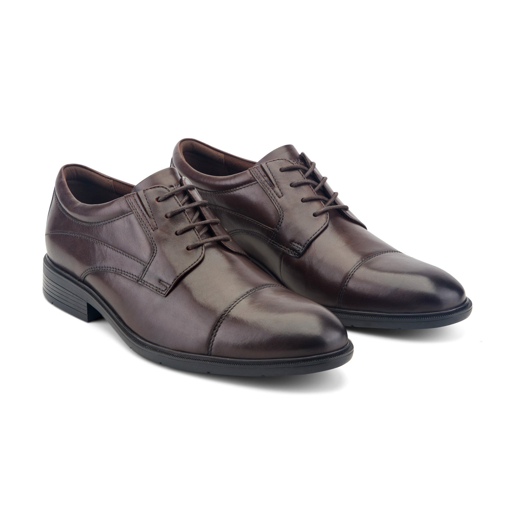Rockport Orson Men's Waterproof Cap-Toe Oxfords Dark Brown Leather, view 2