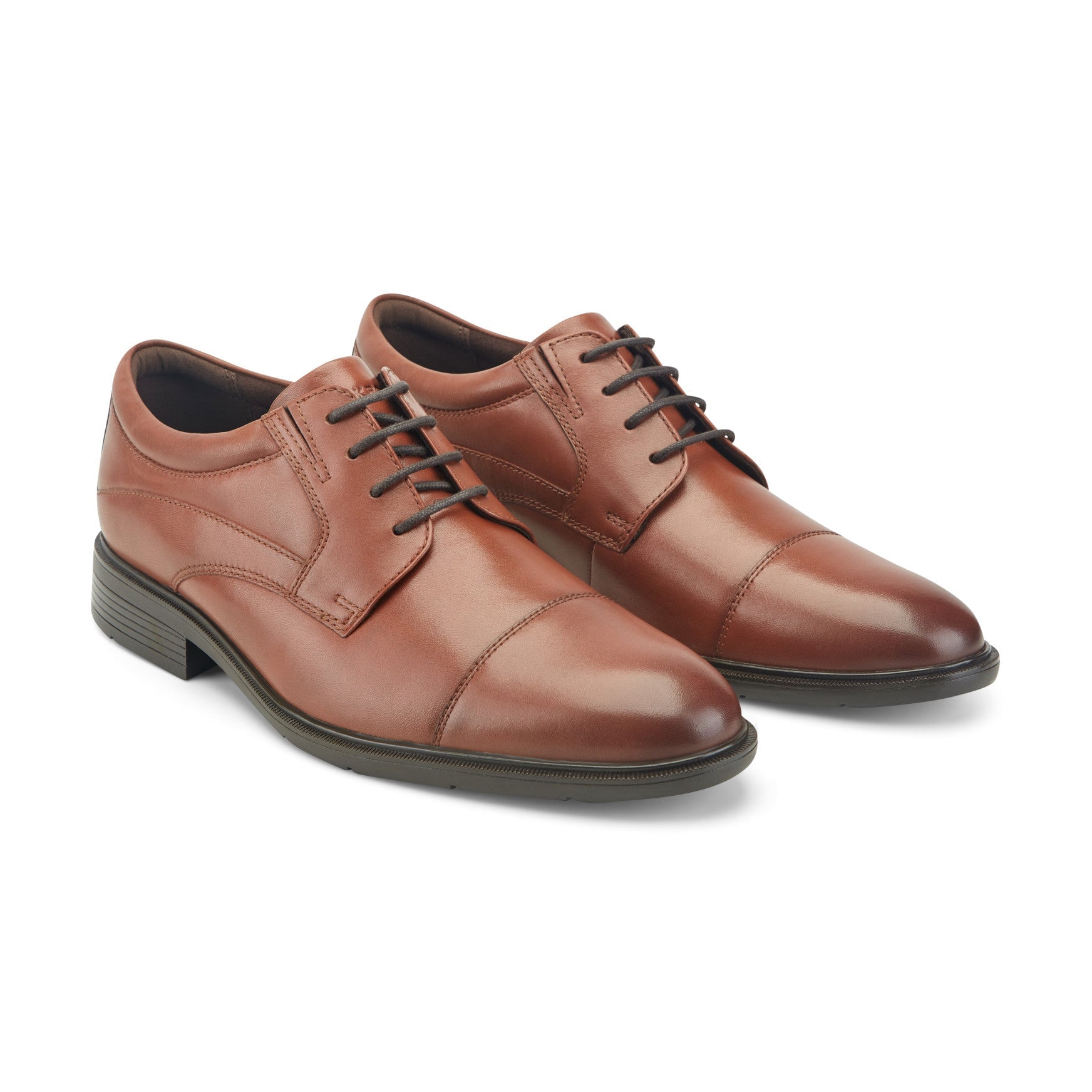 Rockport Orson Men's Waterproof Cap-Toe Oxfords - Dark Natural Leather - View 2