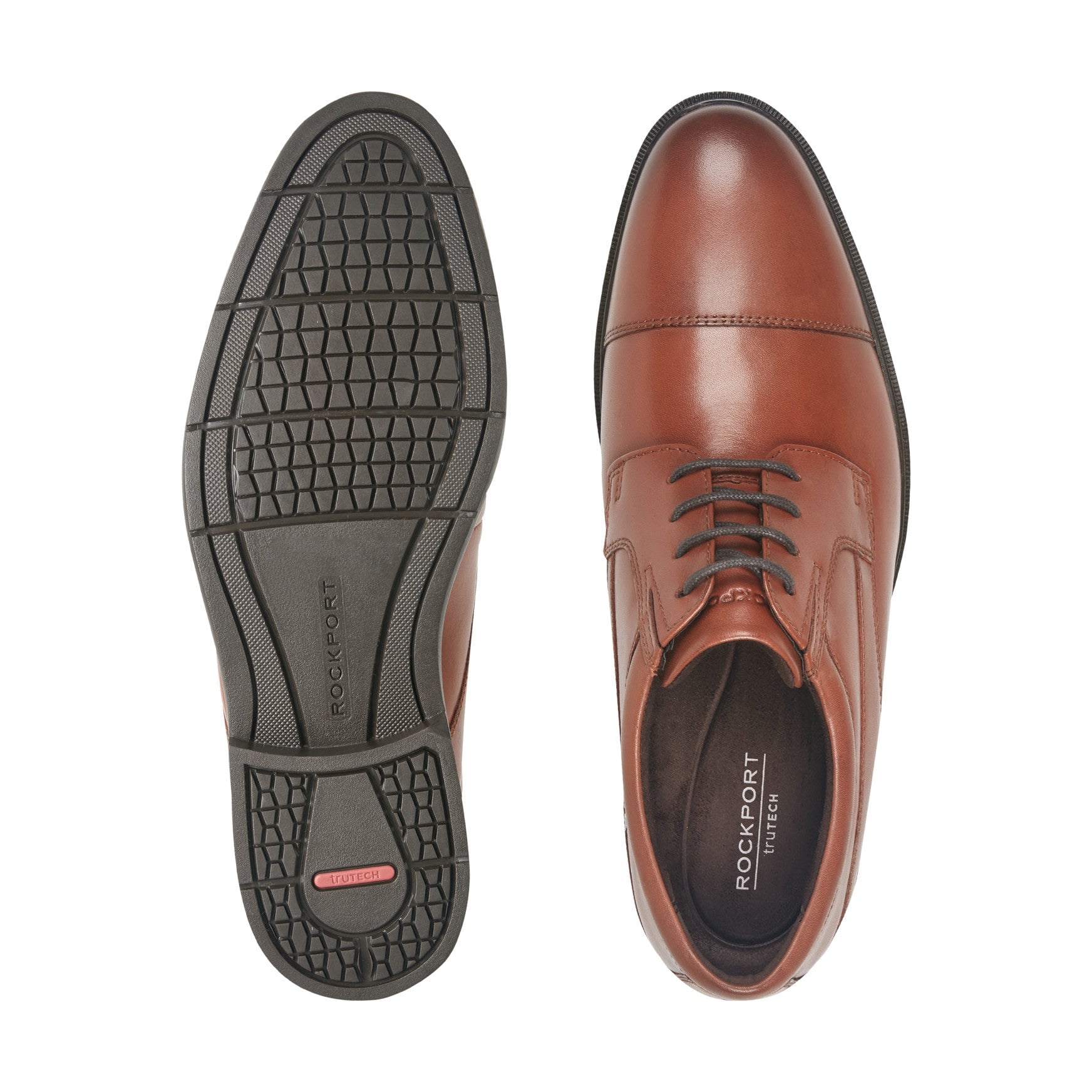 Rockport Orson Men's Waterproof Cap-Toe Oxfords - Dark Natural Leather - View 5