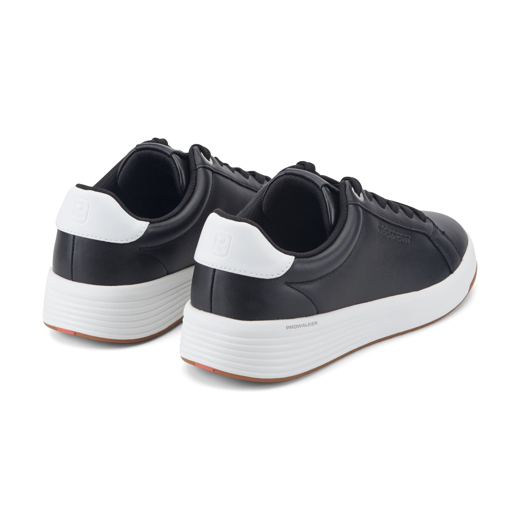 Rockport ProWalker Elara Cushioned Arch Support Women's Casual Sneaker - Black Leather - 3