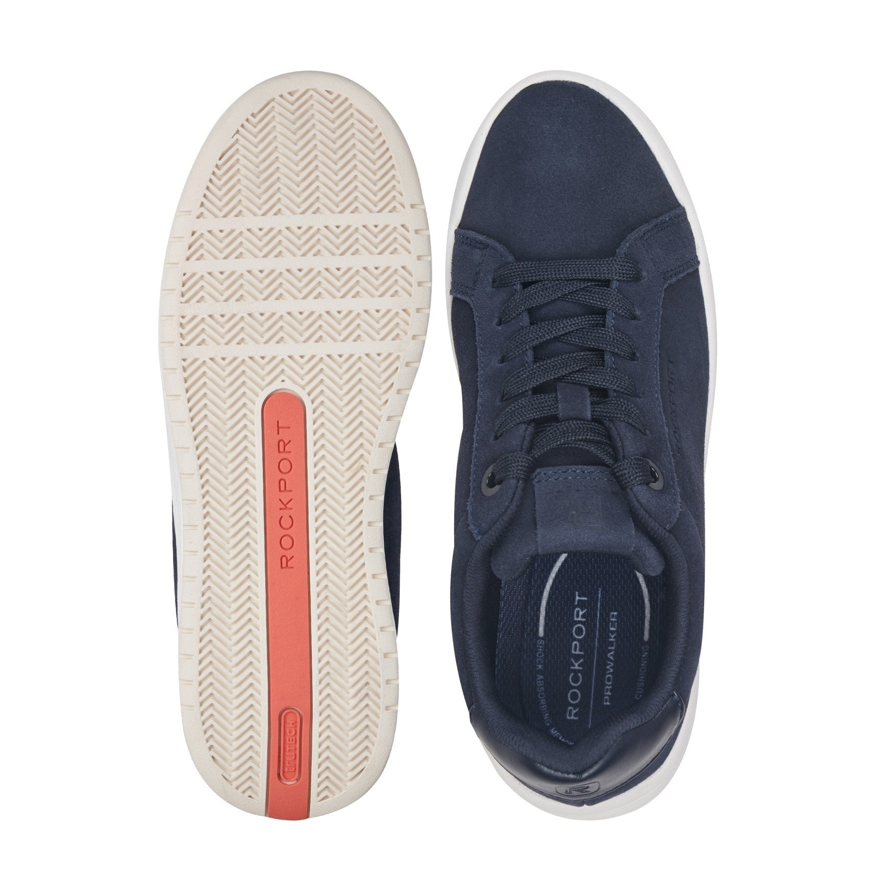 Rockport ProWalker Elara Cushioned Arch Support Women's Casual Sneaker - Dark Blue Suede - 5