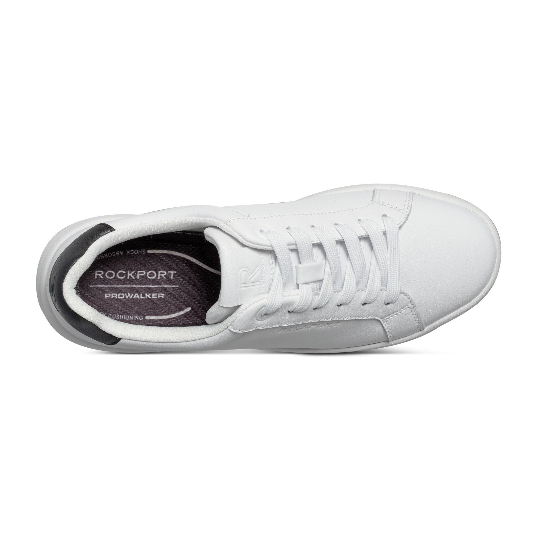 Rockport ProWalker Elara Cushioned Arch Support Women's Casual Sneaker - White Leather - 4