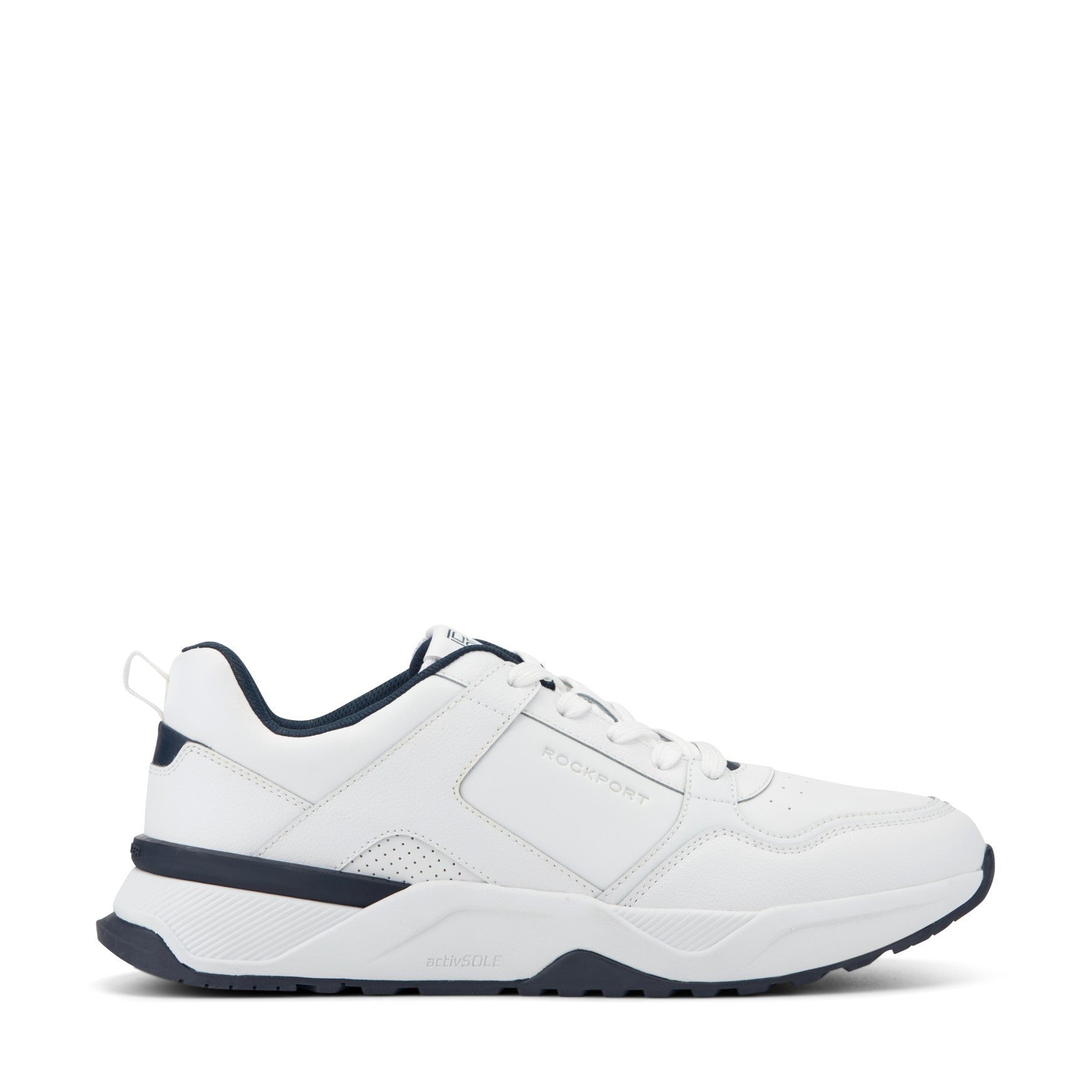 Rockport ProWalker Norris Cushioned Arch Support Men's Walking Shoe - White/blue - 1