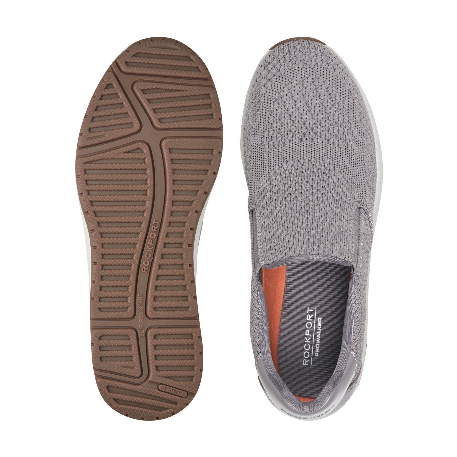 Rockport ProWalker Titan Cushioned Slip-On Women's Walking Shoe - Medium Gray - 5