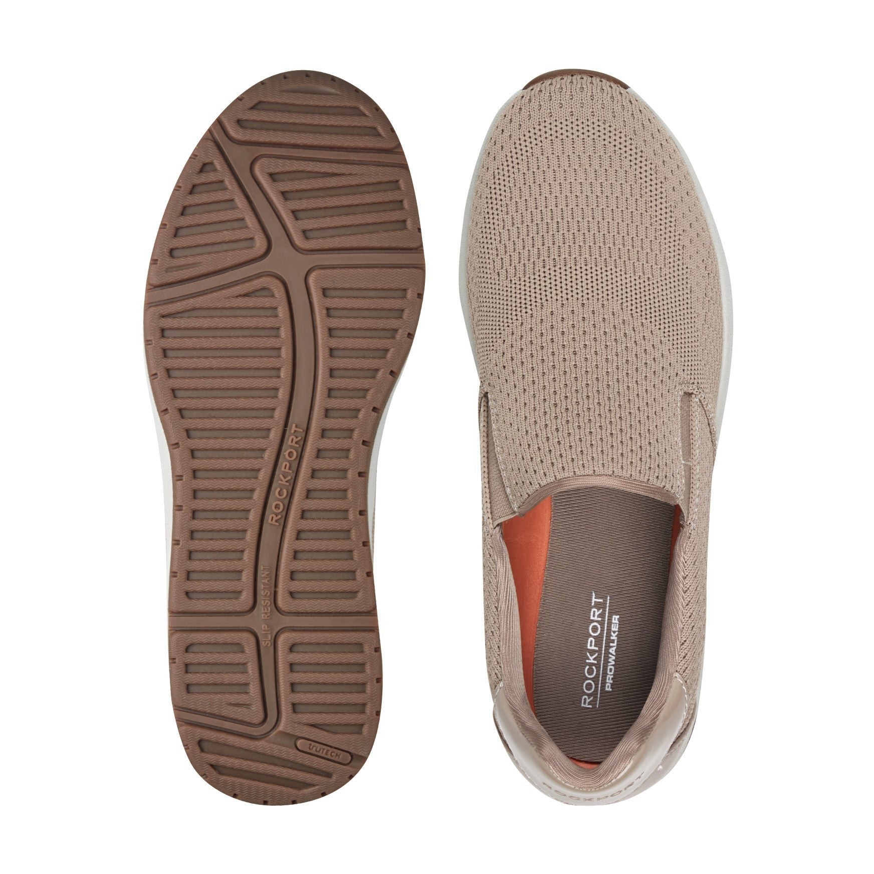 Rockport ProWalker Titan Cushioned Slip-On Women's Walking Shoe - Taupe - 5