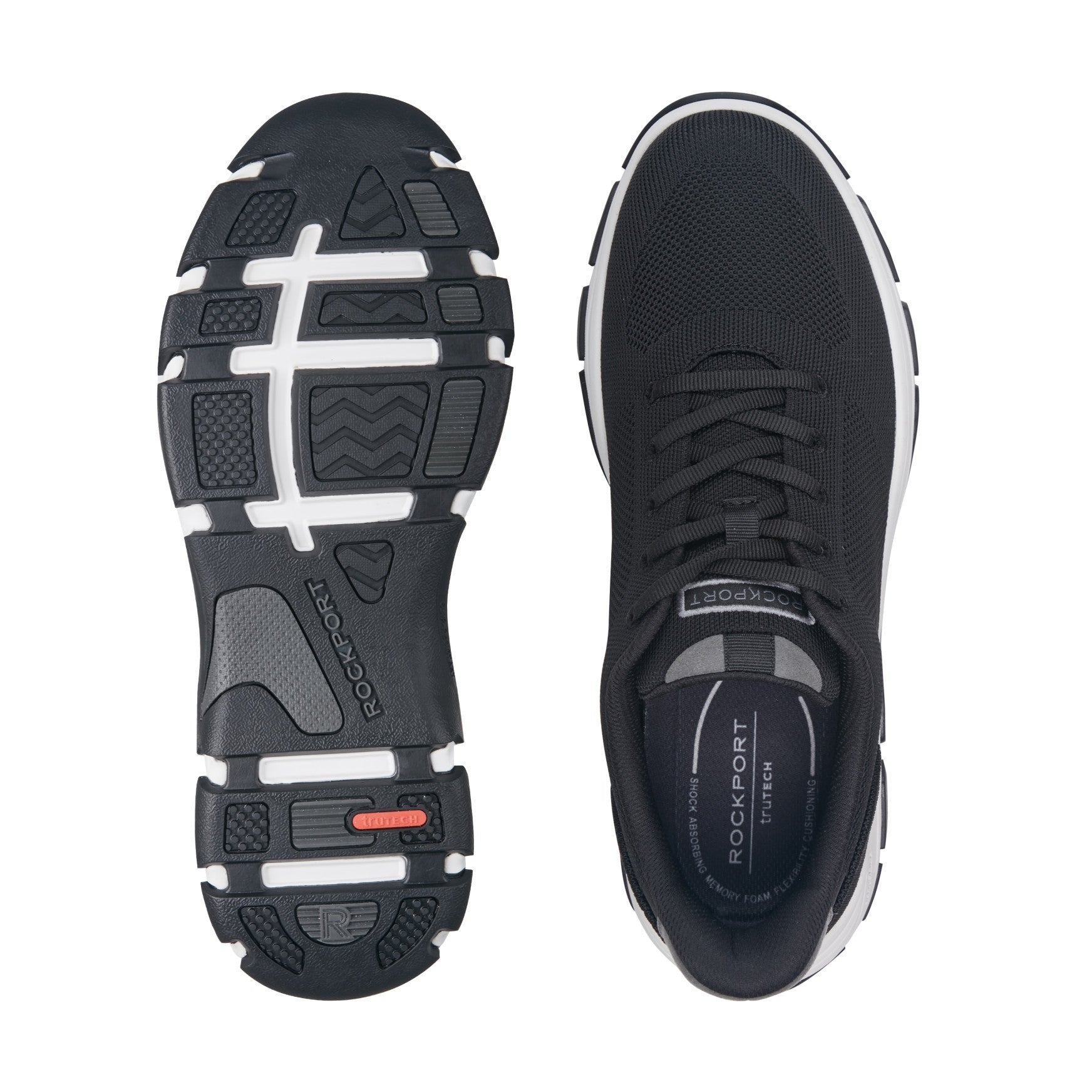 Rockport Rafferty Step Cushioned Arch-Support Men's Sneaker - Black - 6