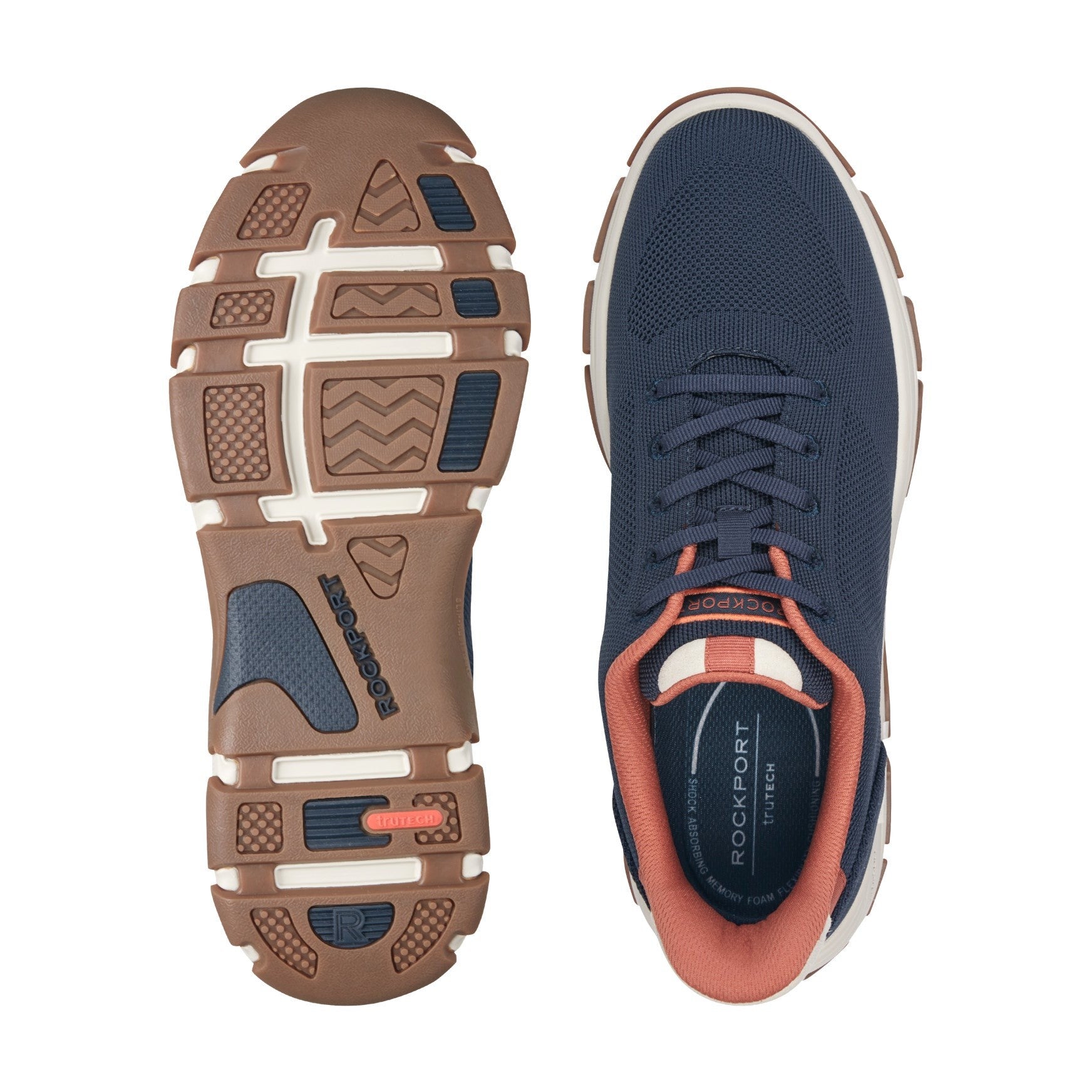 Rockport Rafferty Step Cushioned Arch-Support Men's Sneaker - Dark Blue - 6