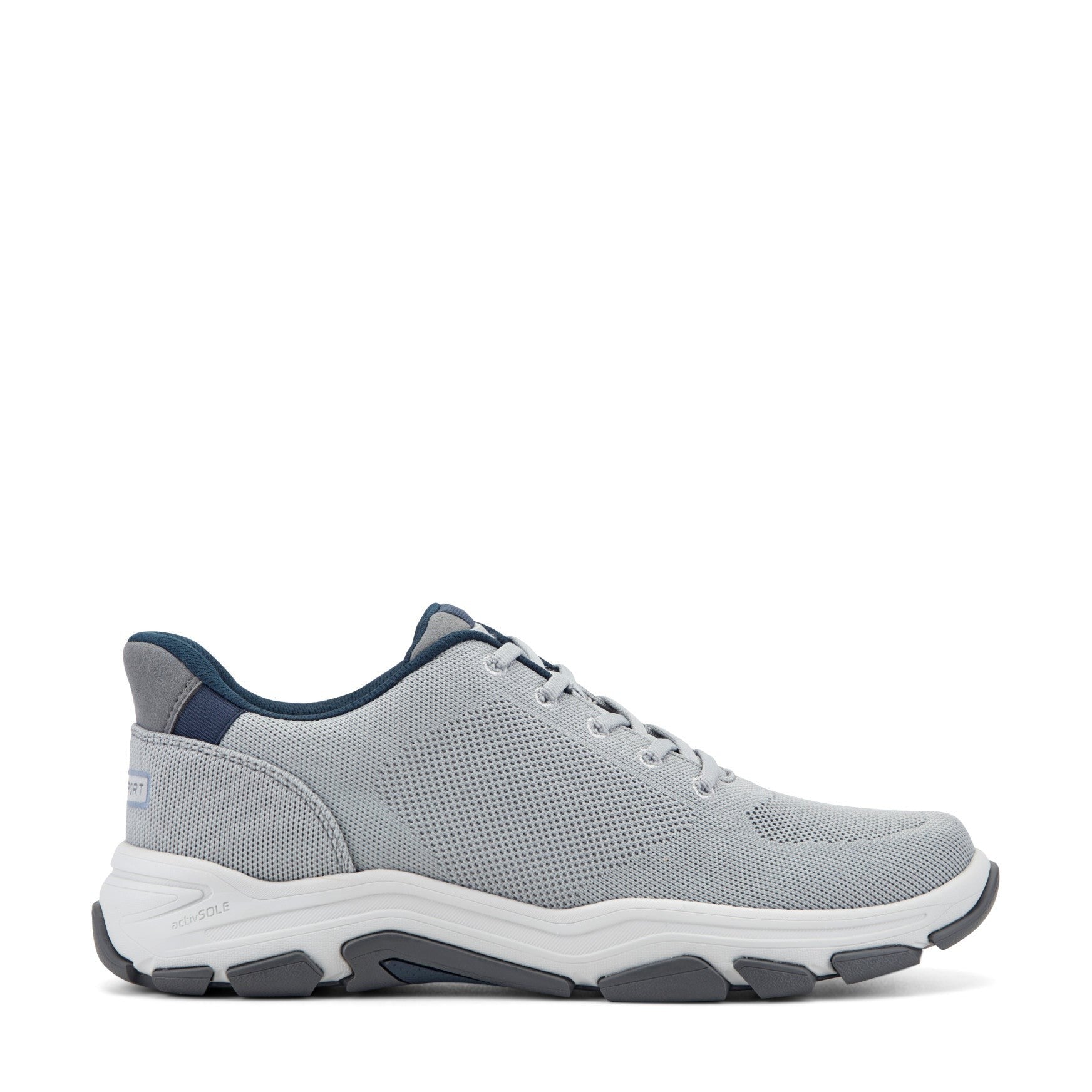 Rockport Rafferty Step Cushioned Arch-Support Men's Sneaker - Medium Gray - 1