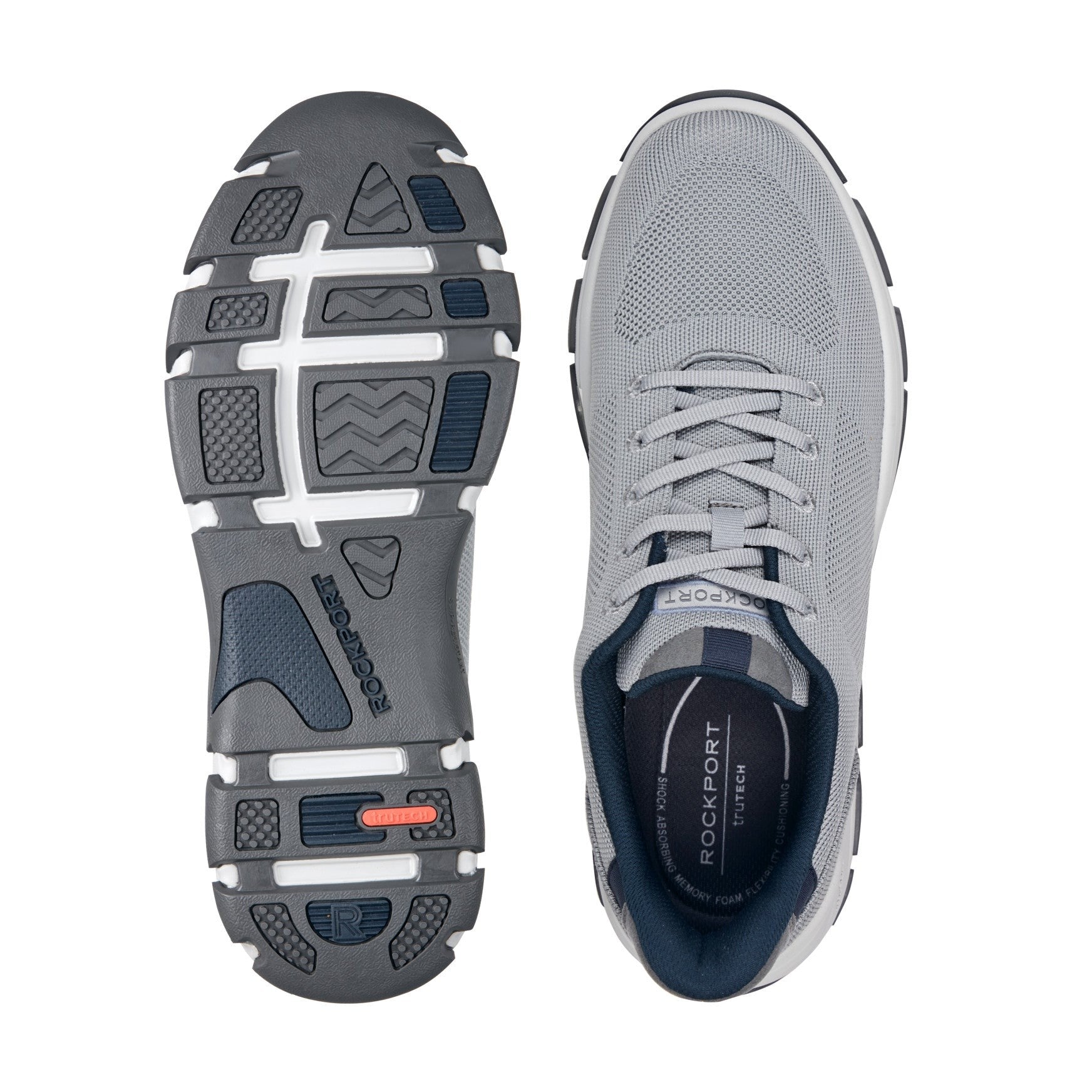 Rockport Rafferty Step Cushioned Arch-Support Men's Sneaker - Medium Gray - 6