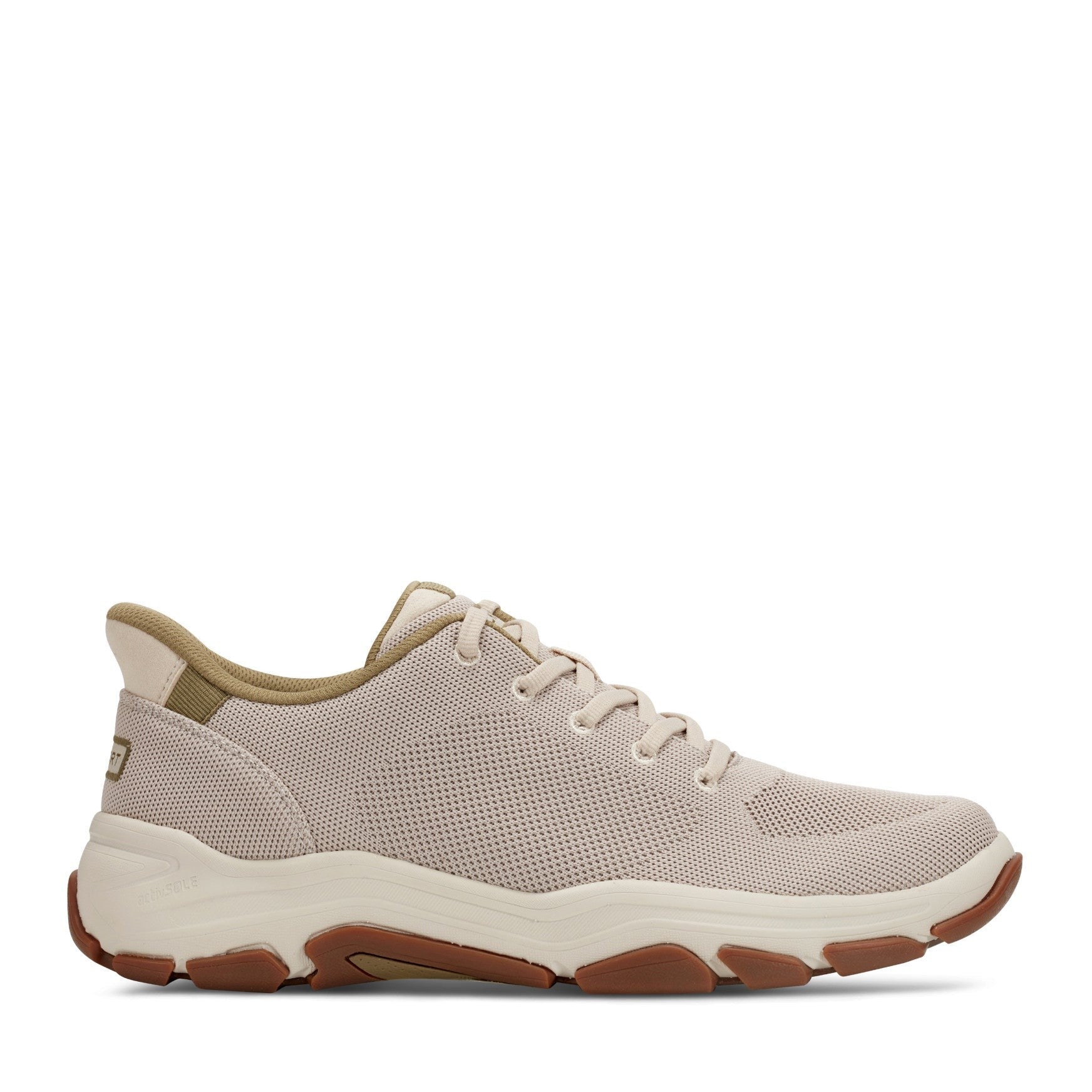 Rockport Rafferty Step Cushioned Arch-Support Men's Sneaker - Taupe - 1