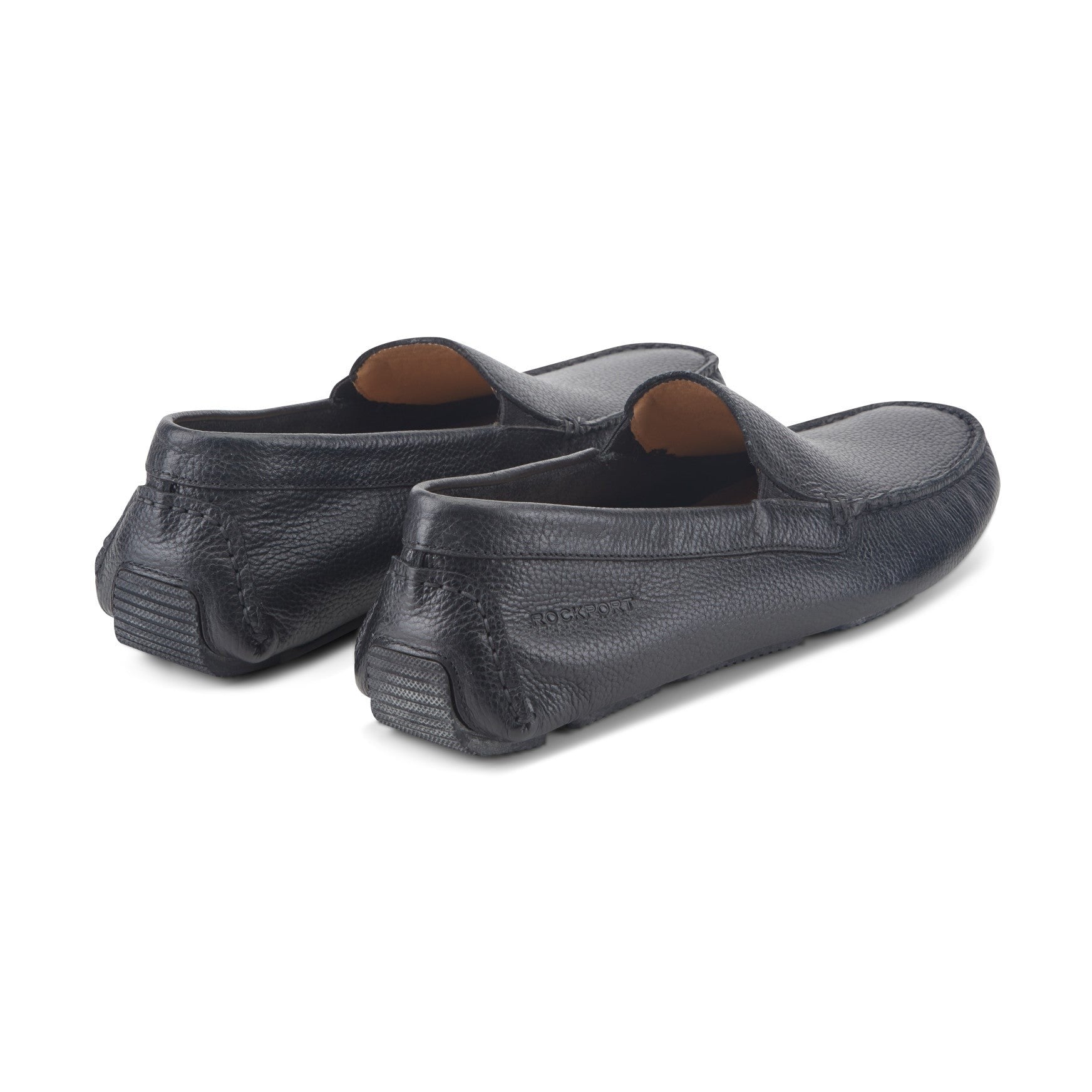 Rockport Rhyder Venetian Cushioned Comfort with Arch Support Men's Slip-On - Black Leather - 3