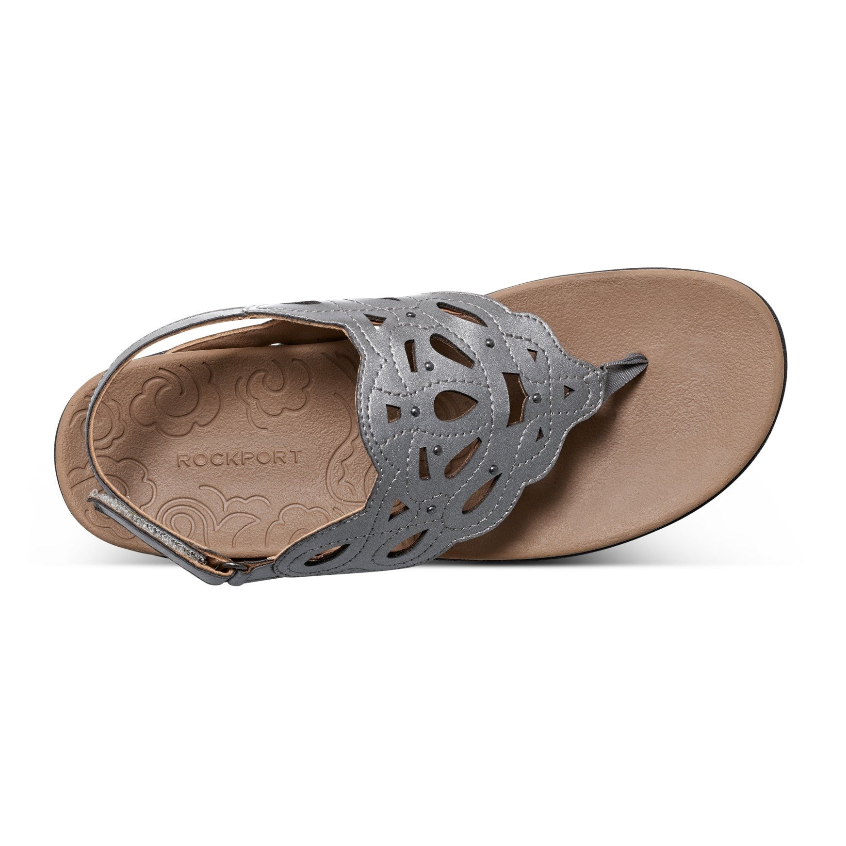 Rockport Ridge Slingback Cushioned Arch Support Women's Sandal - Pewter - 4