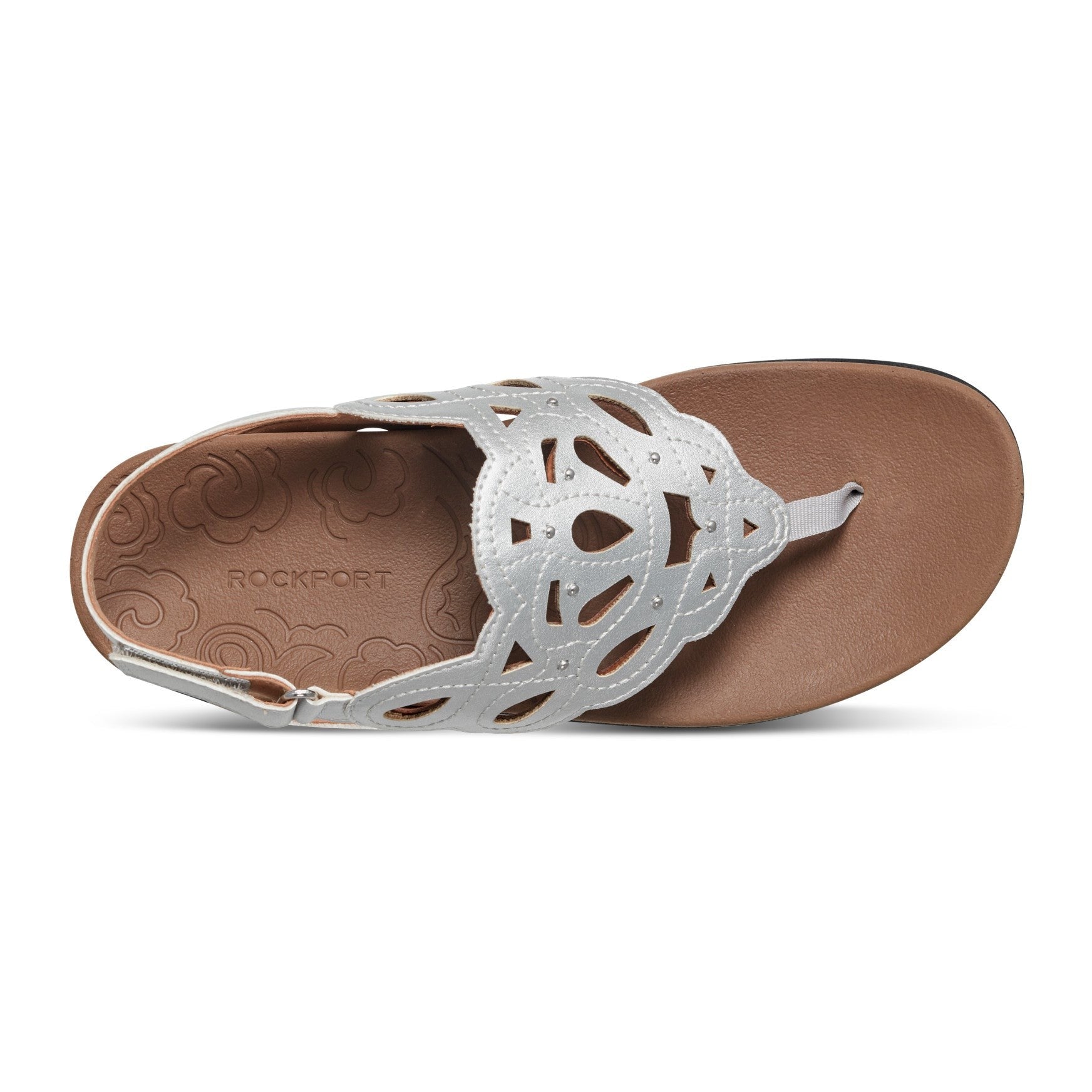 Rockport Ridge Slingback Cushioned Arch Support Women's Sandal - Silver - 4