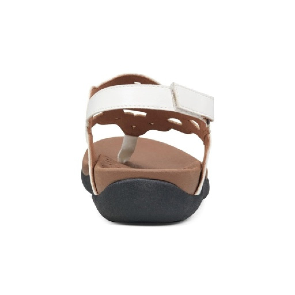 Rockport Ridge Slingback Cushioned Arch Support Women's Sandal - White Lthr Synthetic - 4