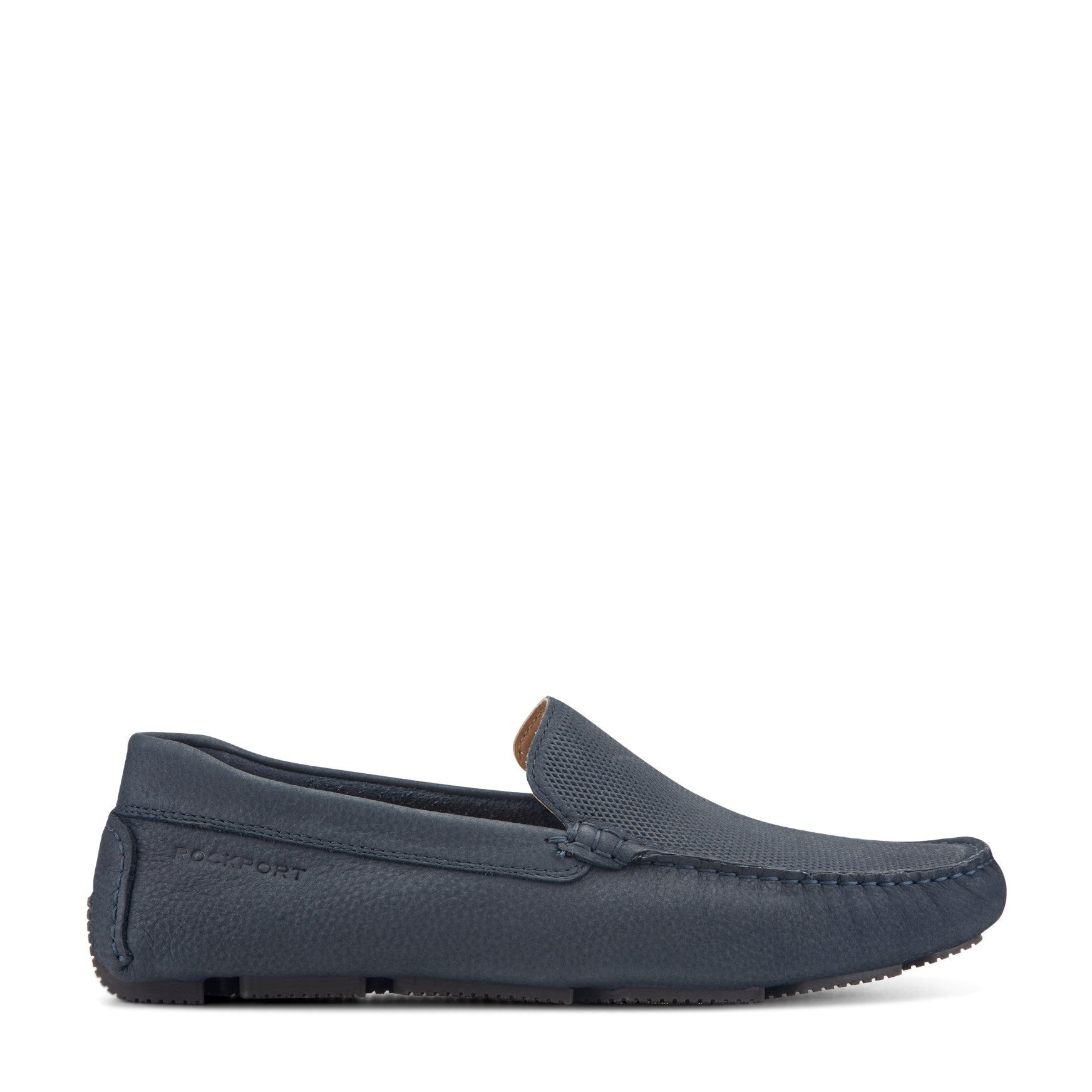 Rockport Rodger Cushioned Slip-On Men's Driver Loafer - Dark Blue Suede - 1