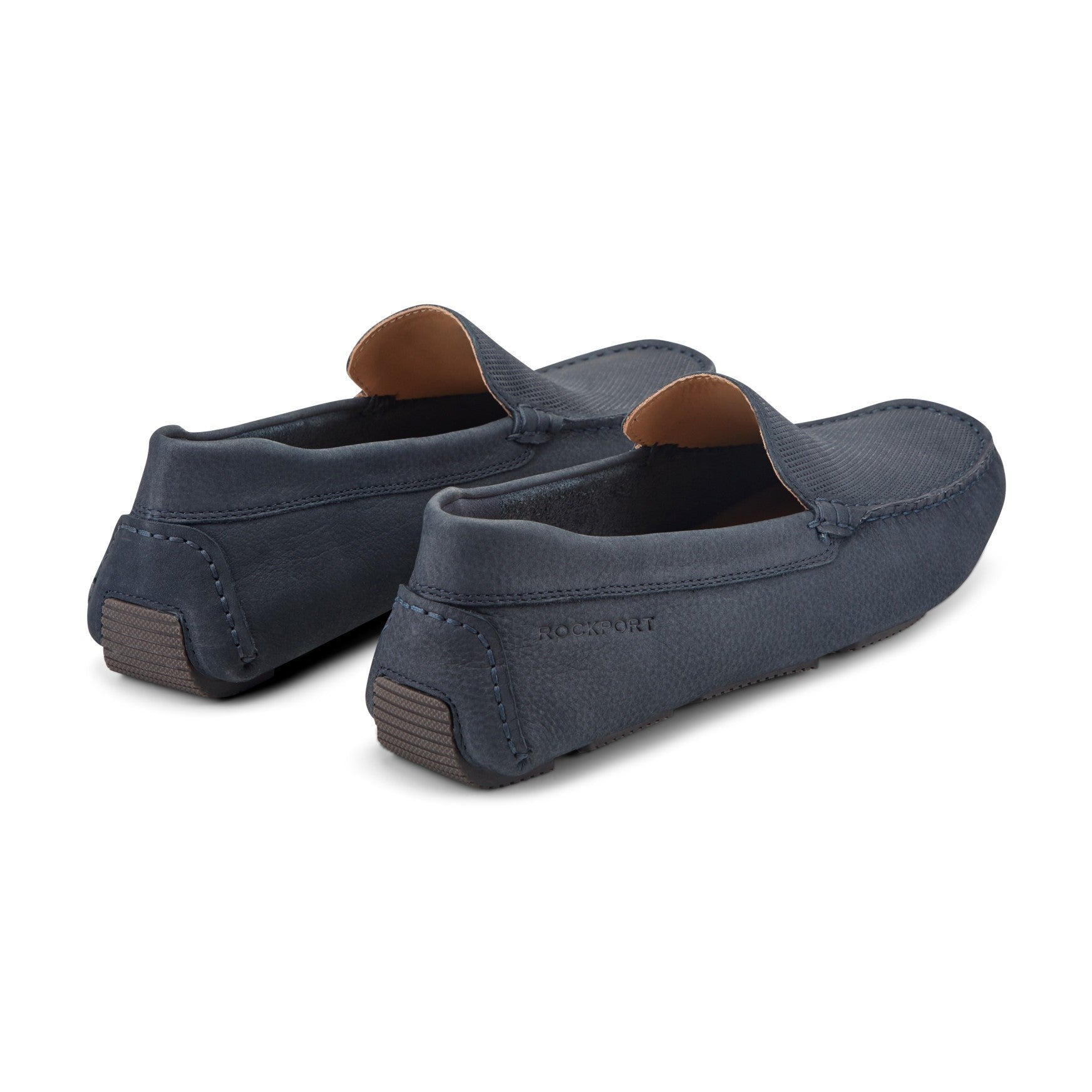 Rockport Rodger Cushioned Slip-On Men's Driver Loafer - Dark Blue Suede - 3