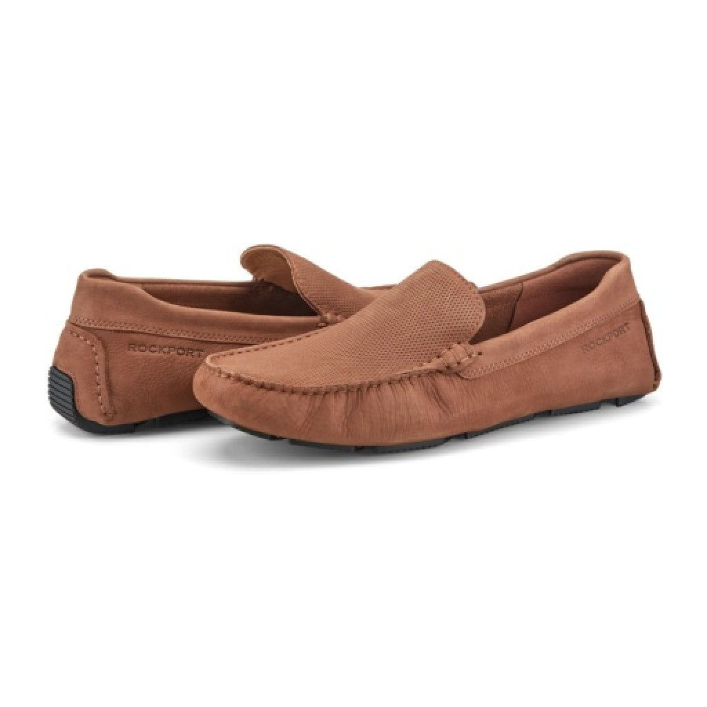 Rockport Rodger Cushioned Slip-On Men's Driver Loafer - Medium Natural - 5