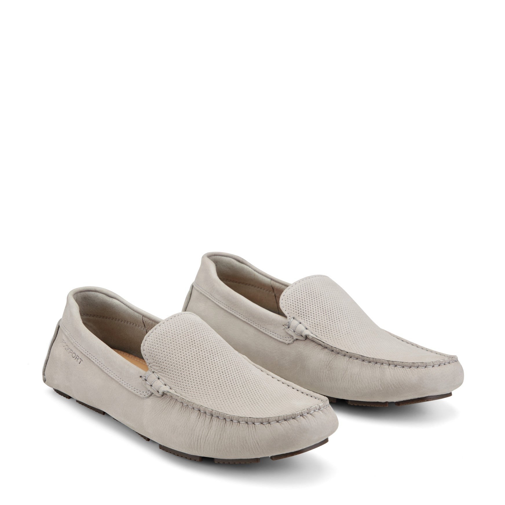 Rockport Rodger Cushioned Slip-On Men's Driver Loafer - Taupe Suede - 2