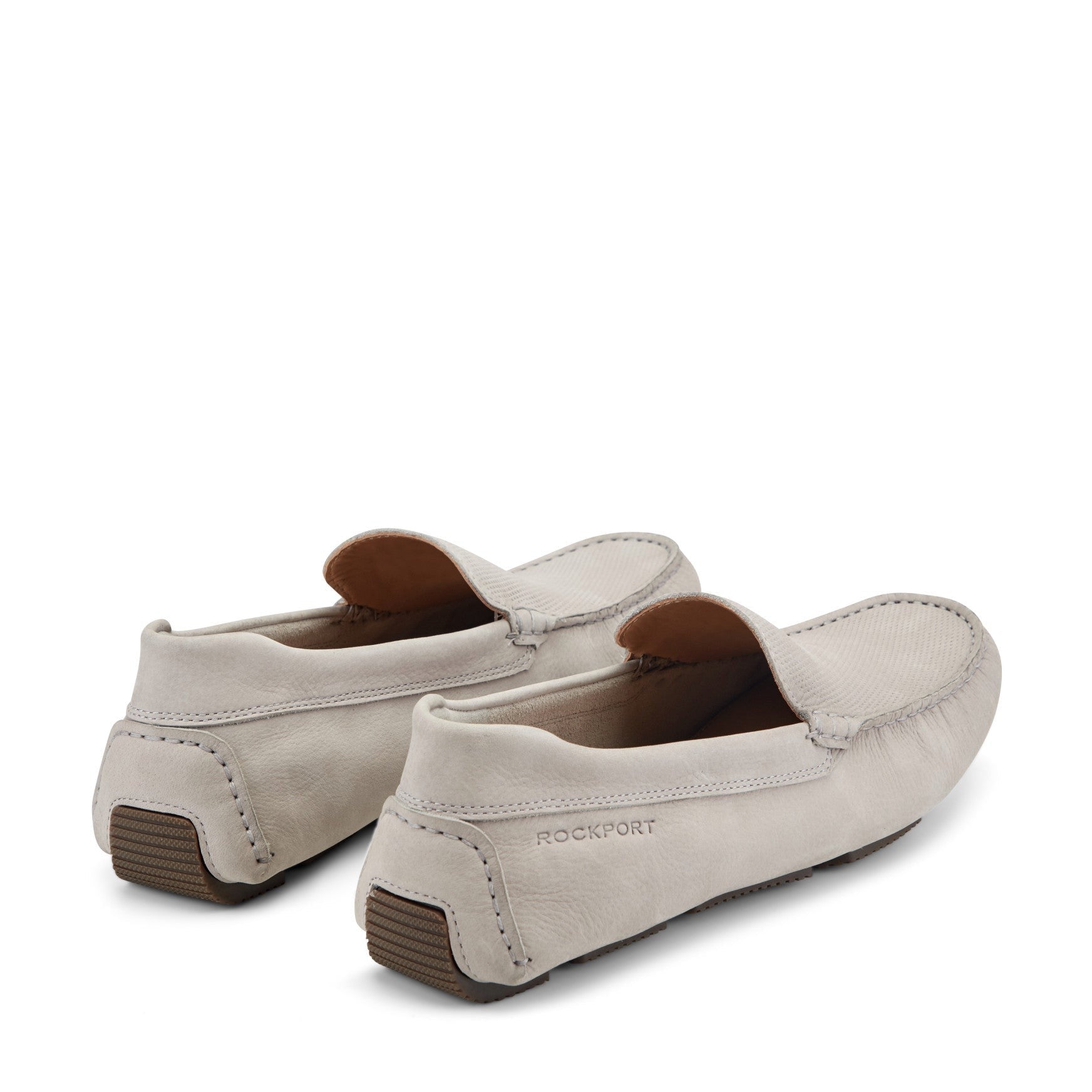 Rockport Rodger Cushioned Slip-On Men's Driver Loafer - Taupe Suede - 3