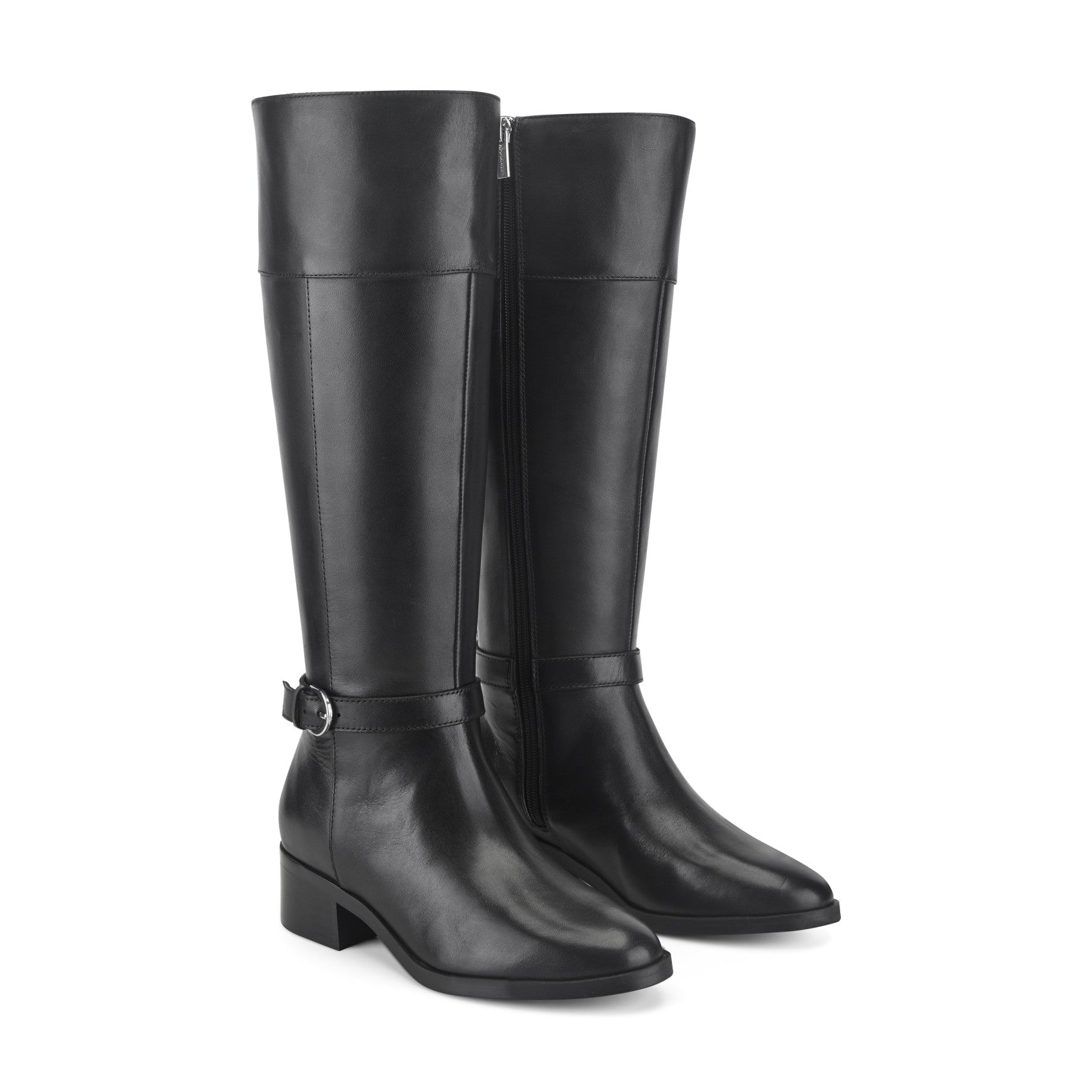 Rockport Tabbyy Women's Leather Riding Boots - Black Leather - View 2