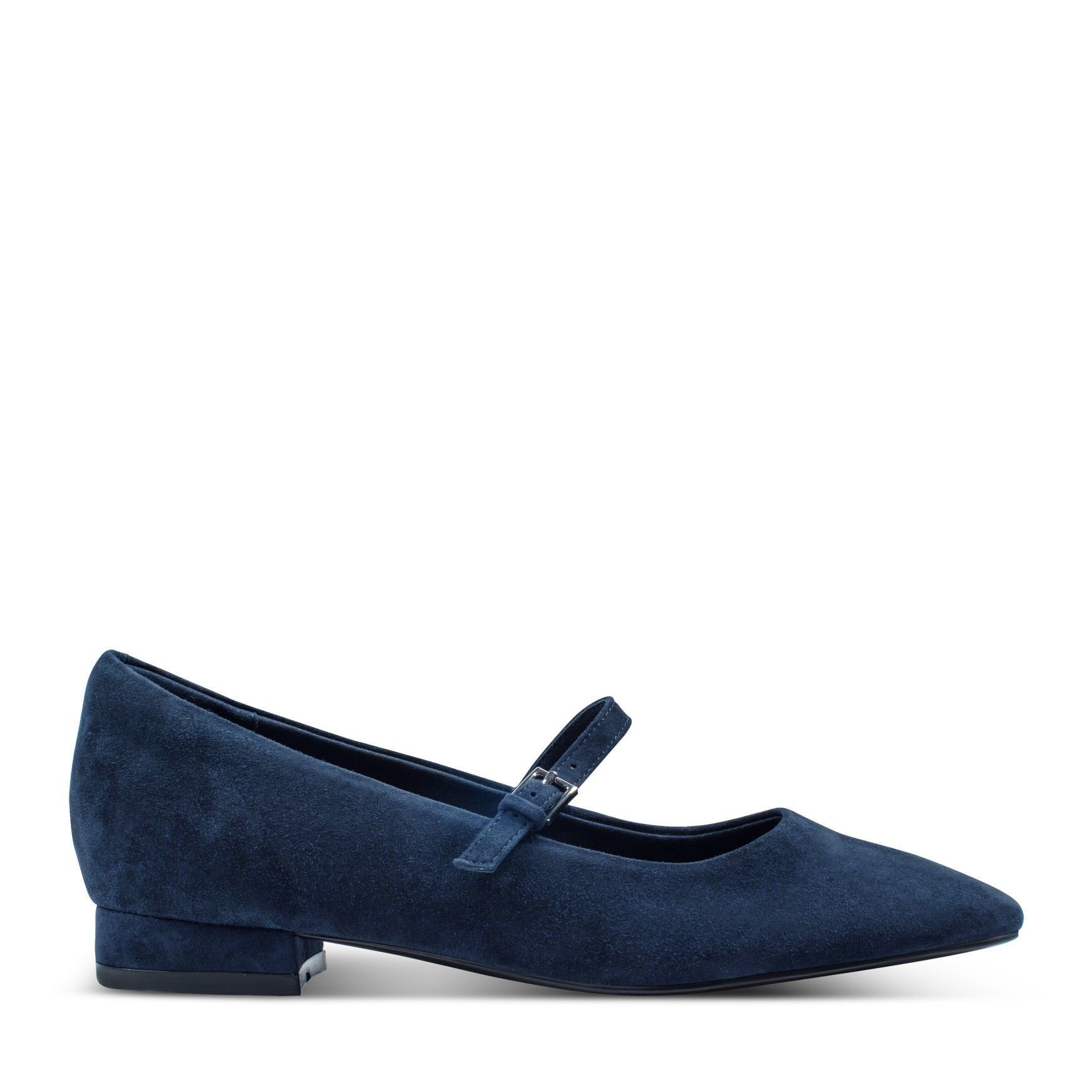 Rockport Taren Cushioned Arch-Support Pointy Toe Women's Mary Jane - Dark Blue Suede - 1