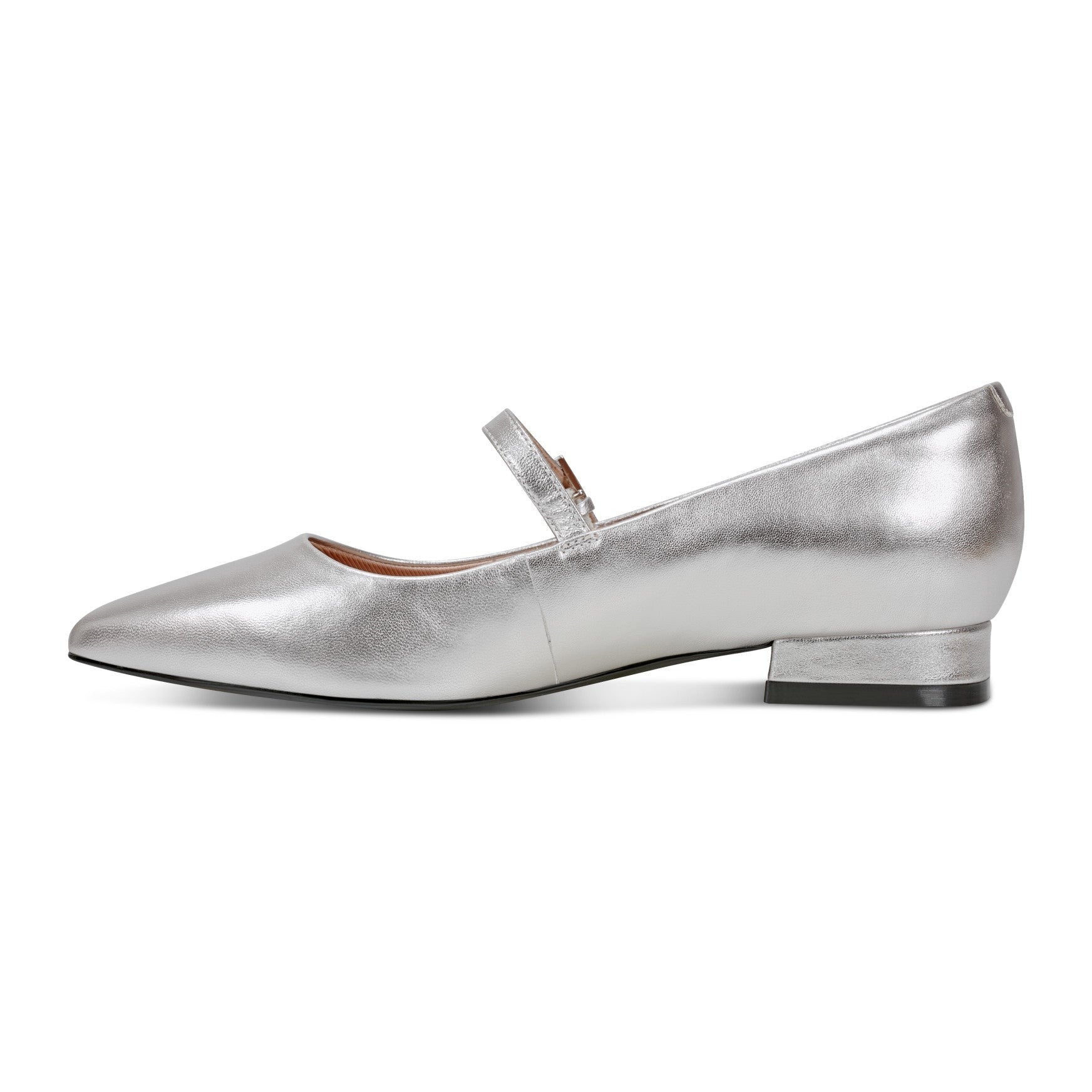 Rockport Taren Cushioned Arch-Support Pointy Toe Women's Mary Jane - Pewter Leather - 6
