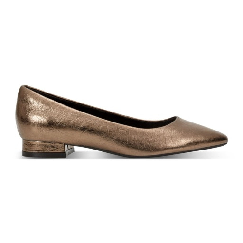 Rockport Tessa Total Motion Cushioned Pointy Women's Ballet Flat - Bronze - 2