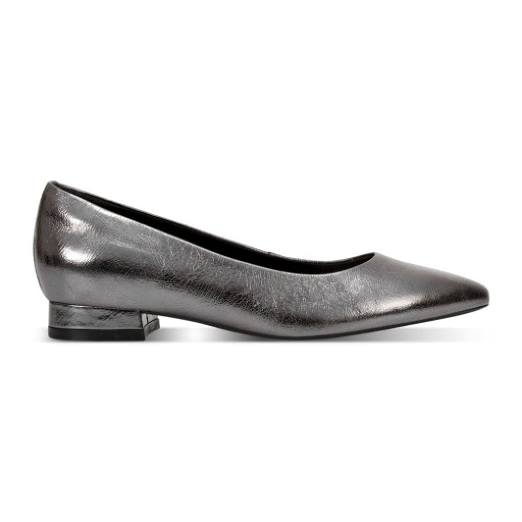 Rockport Tessa Total Motion Cushioned Pointy Women's Ballet Flat - Pewter - 2