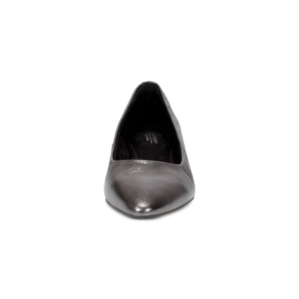 Rockport Tessa Total Motion Cushioned Pointy Women's Ballet Flat - Pewter - 3