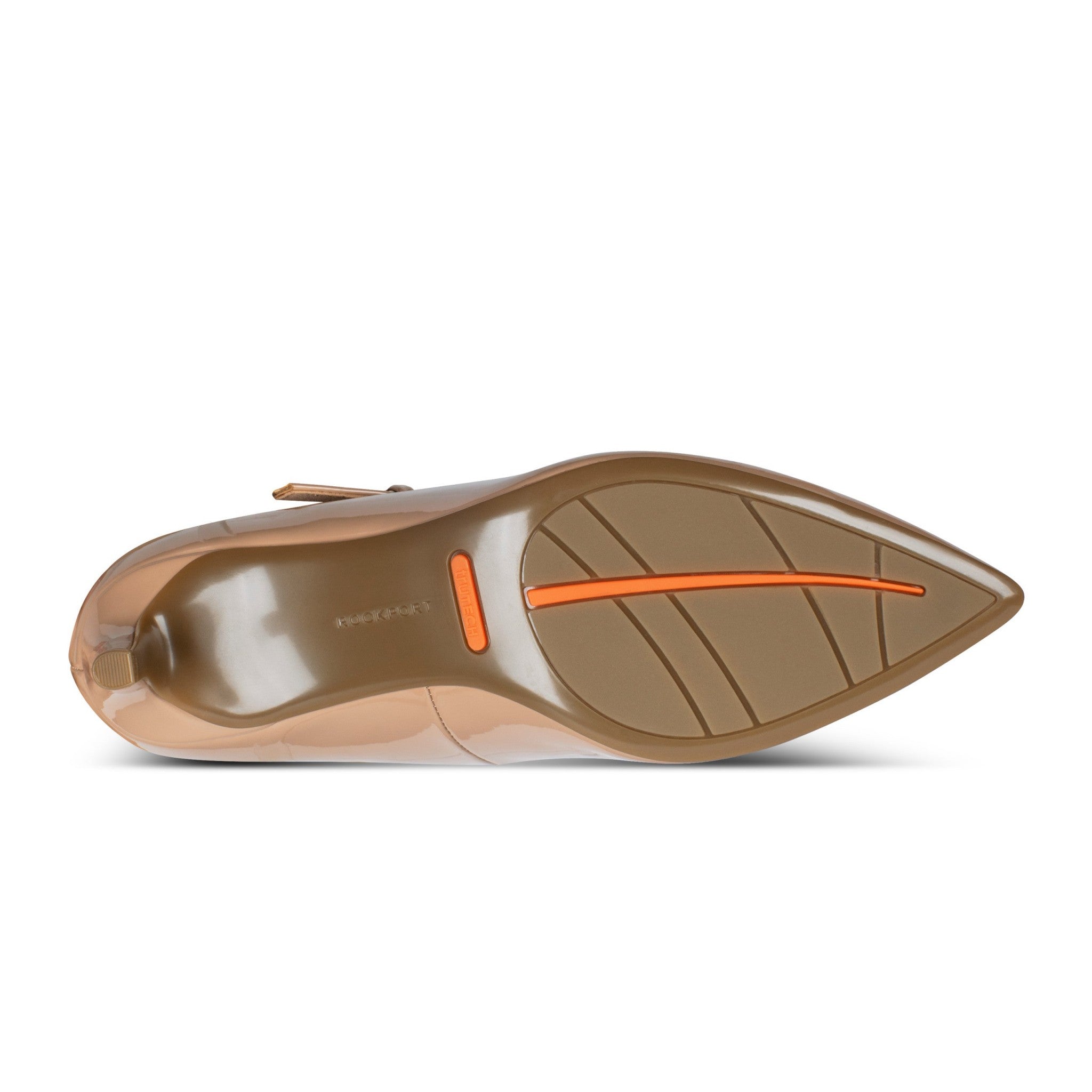Rockport Total Motion Chase Cushioned Arch Support Women's Mary Jane Dress Pumps - Light Natural Patent - 5