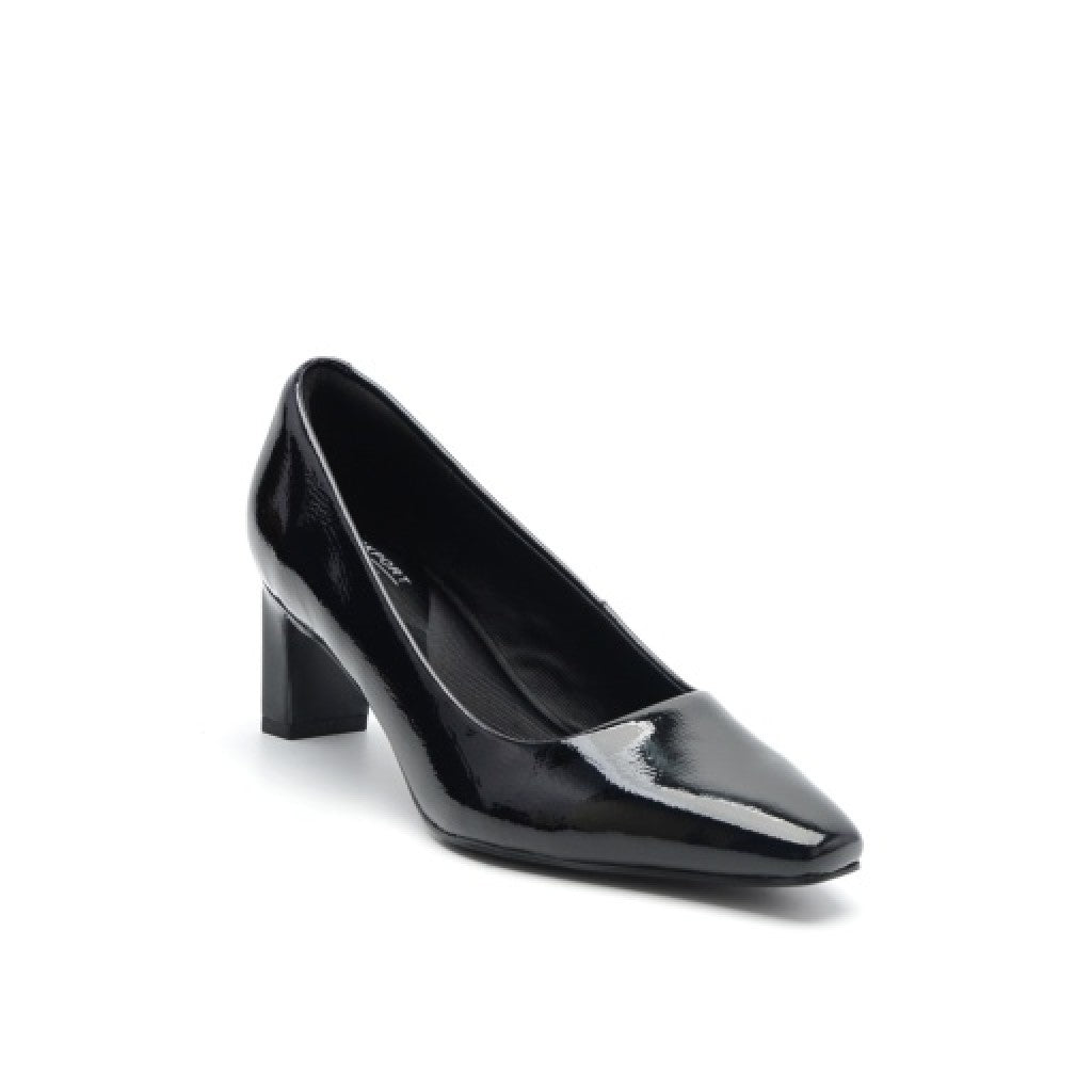 Rockport Total Motion Merida Classic Cushioned Arch Support Women's Dress Pump - All Black - 1