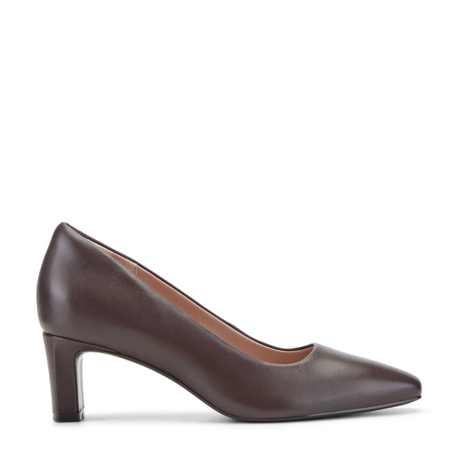 Rockport Total Motion Merida Classic Cushioned Arch Support Women's Dress Pump - Mahogany Leather - 1