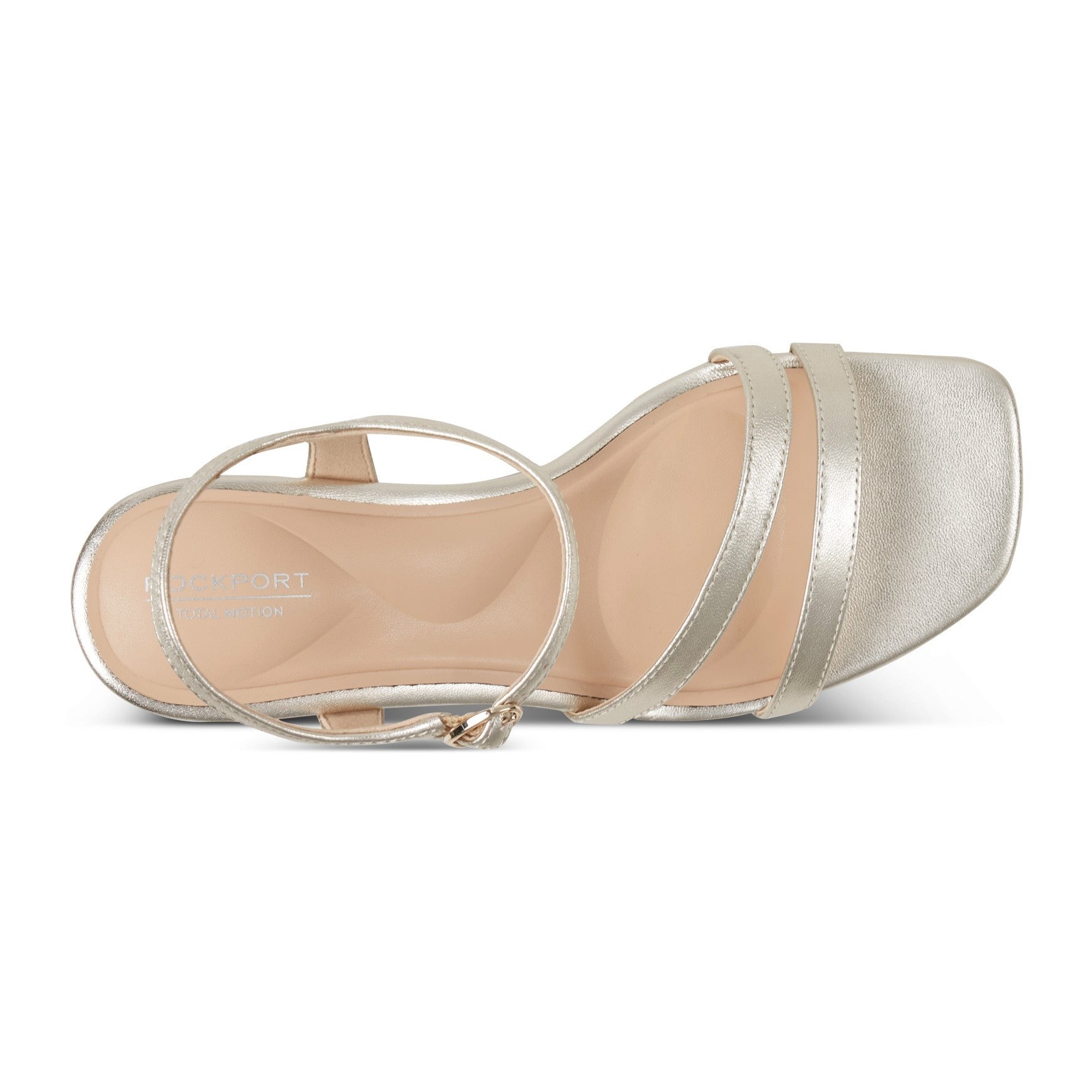 Rockport Total Motion Teddy Cushioned Arch-Support Women's Dress Sandal - Gold - 4