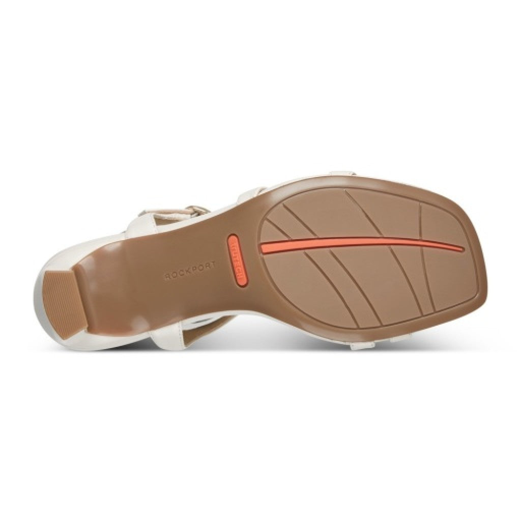 Rockport Total Motion Teddy Cushioned Arch-Support Women's Dress Sandal - Ivory - 5