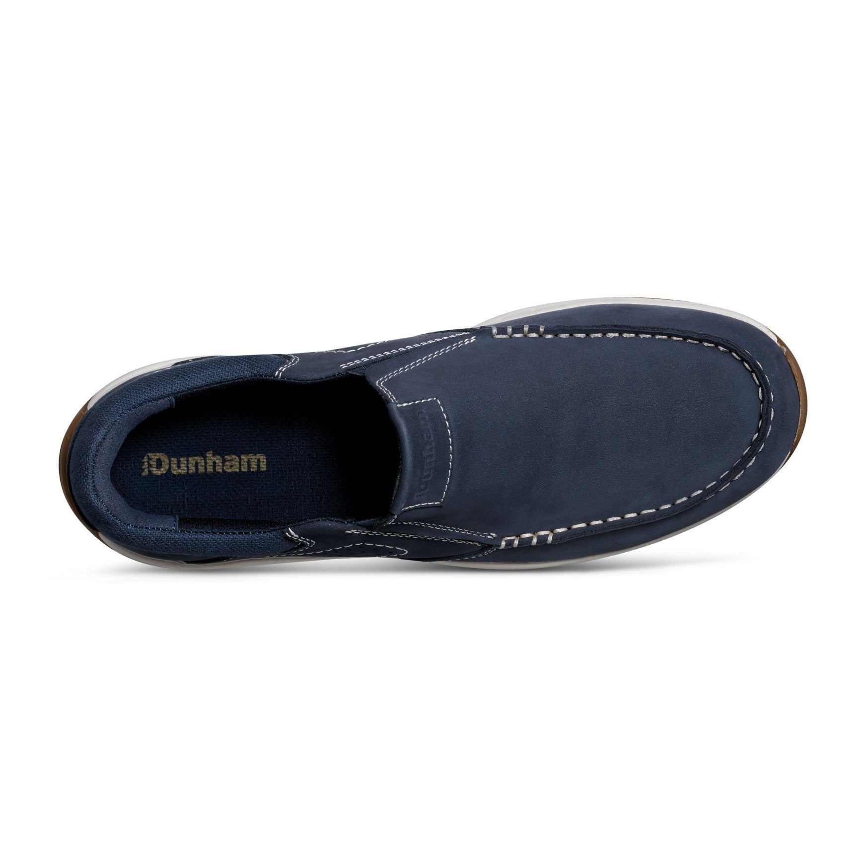Rockport Waves Cushioned Orthotic-Friendly Men's Casual Slip-On Shoe - Dark Blue Nubuck - 4