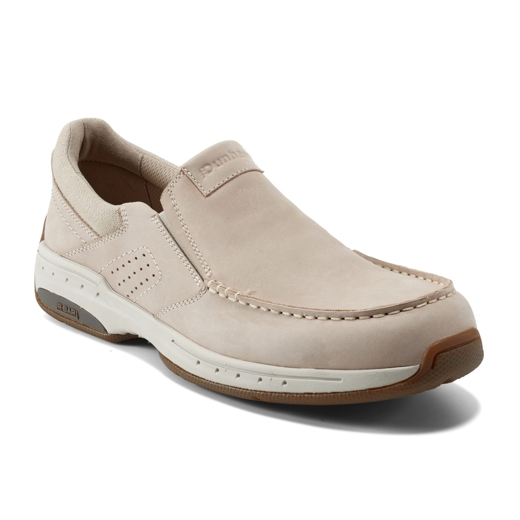 Rockport Waves Cushioned Orthotic-Friendly Men's Casual Slip-On Shoe - Medium Gray Nubuck - 2