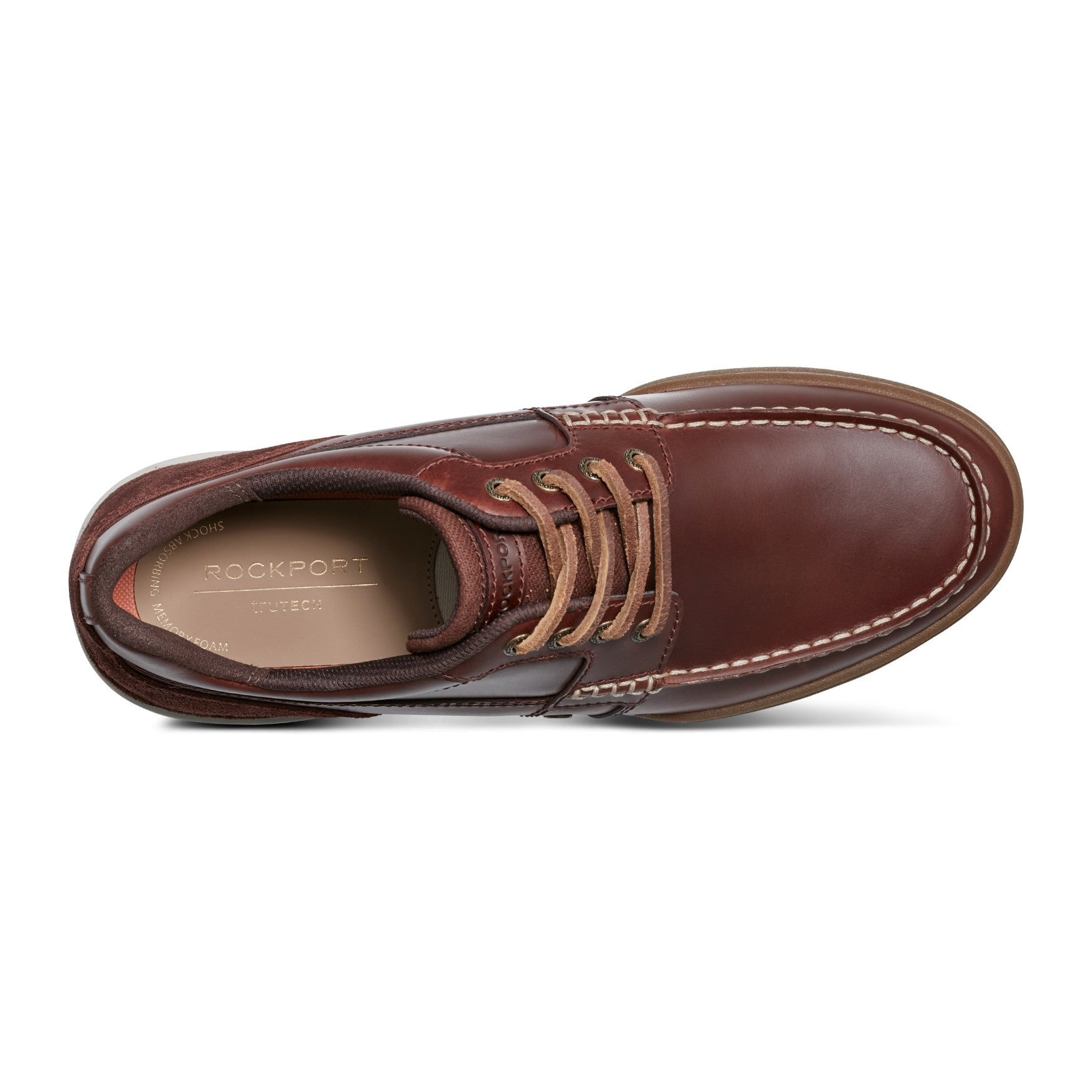 Rockport Wentworth Men's Cushioned Arch Support Casual Shoe - Dark Natural - 4