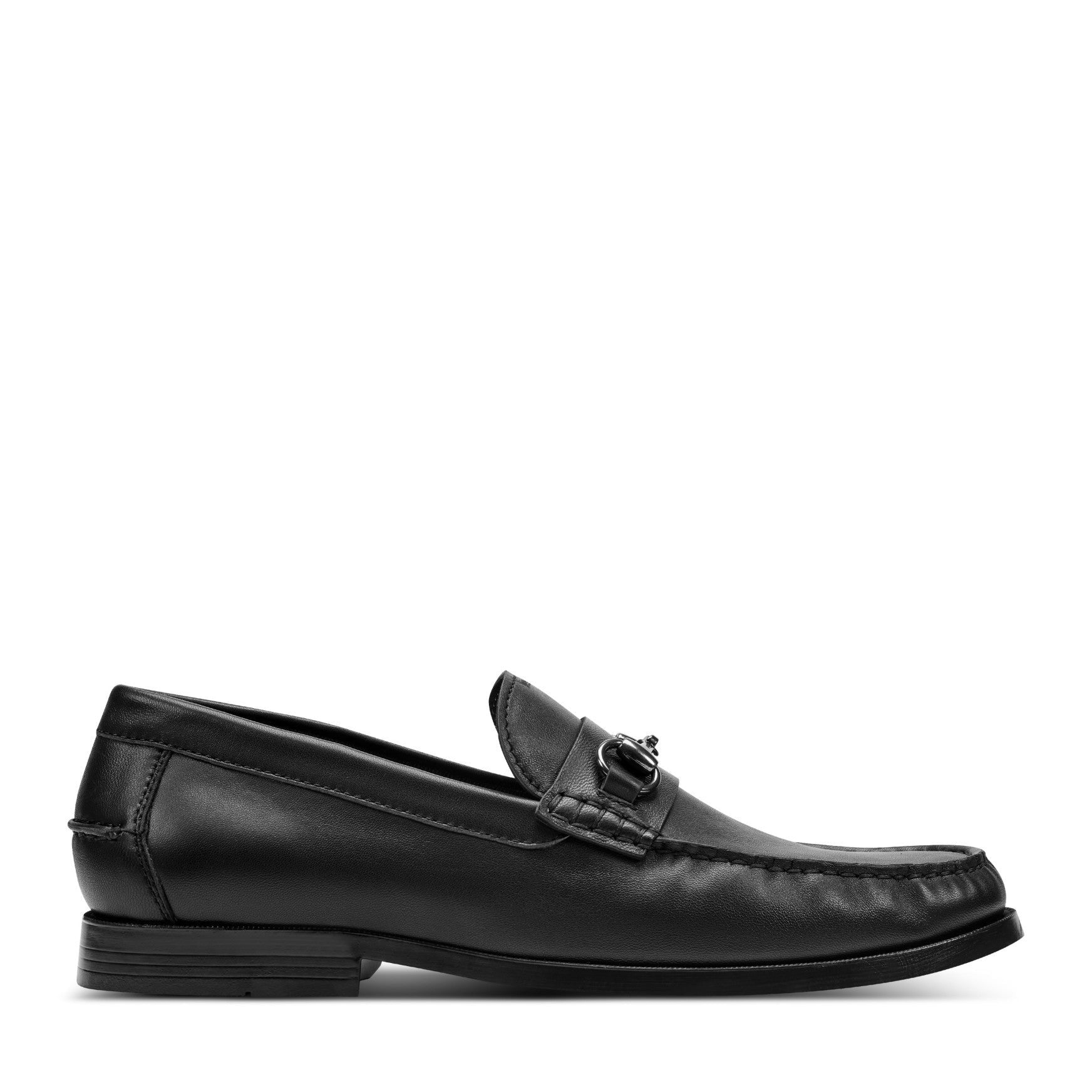 Rockport Whit Classic Bit Cushioned Men's Loafer - Black Matte Leather - 1