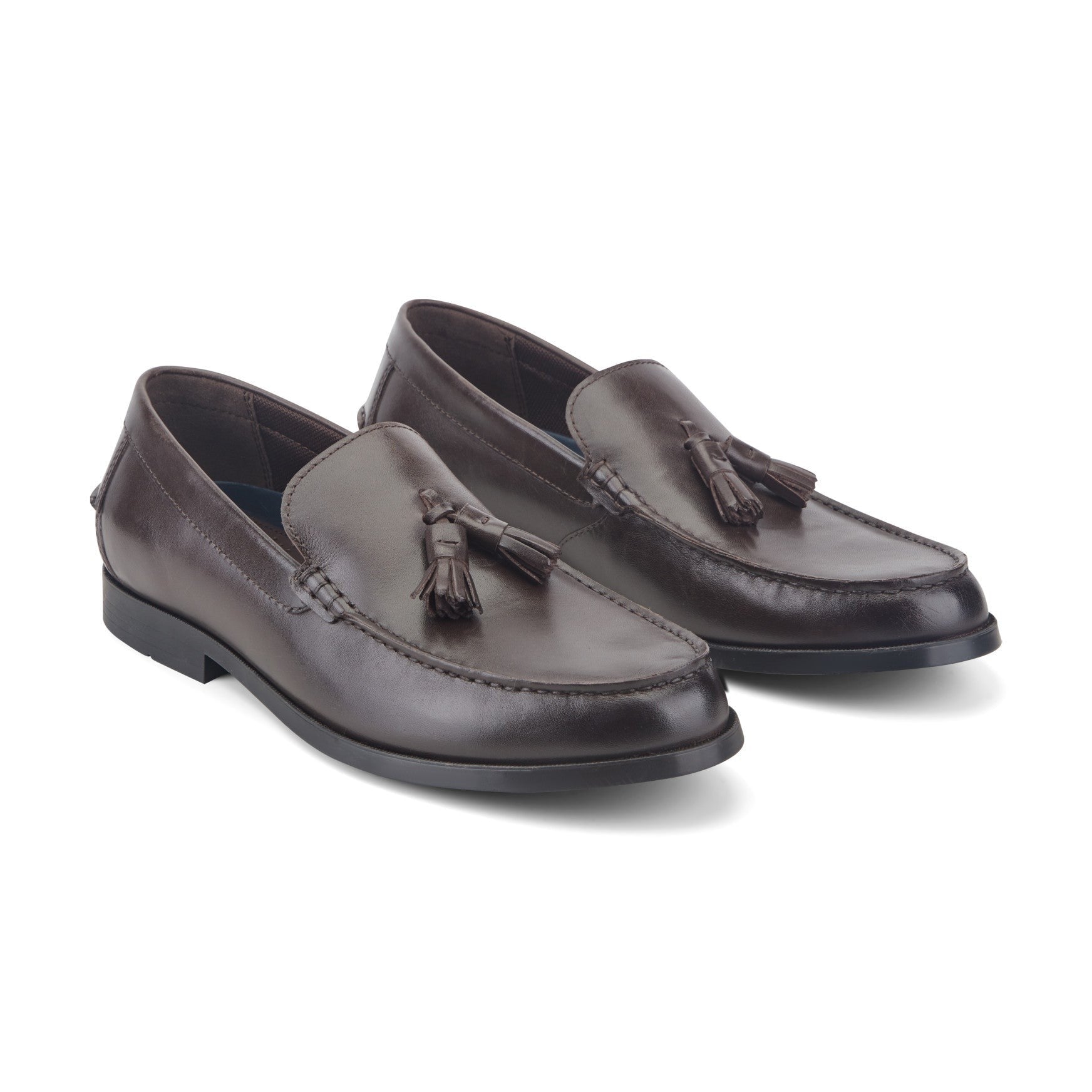 Rockport Whitlaw Tassel Cushioned Comfort Men's Loafer - Dark Brown Leather - 2