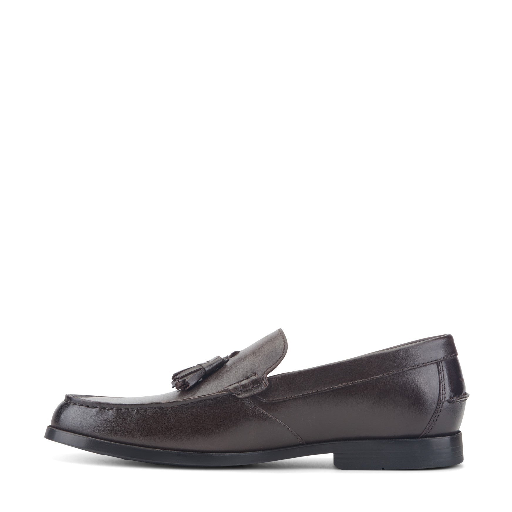 Rockport Whitlaw Tassel Cushioned Comfort Men's Loafer - Dark Brown Leather - 4
