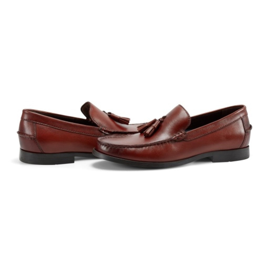 Rockport Whitlaw Tassel Cushioned Comfort Men's Loafer - Dark Natural - 6