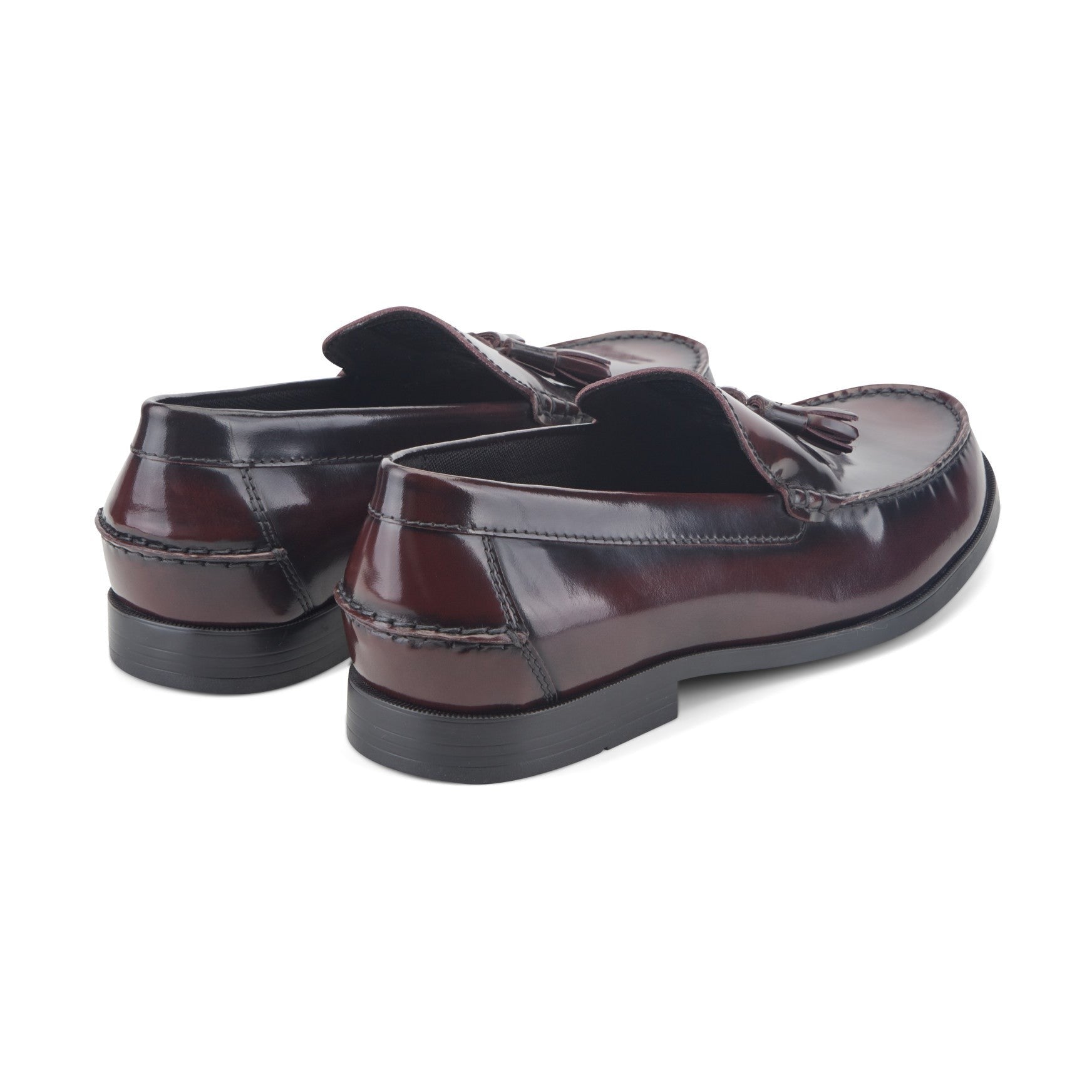 Rockport Whitlaw Tassel Cushioned Comfort Men's Loafer - Dark Red Leather - 3