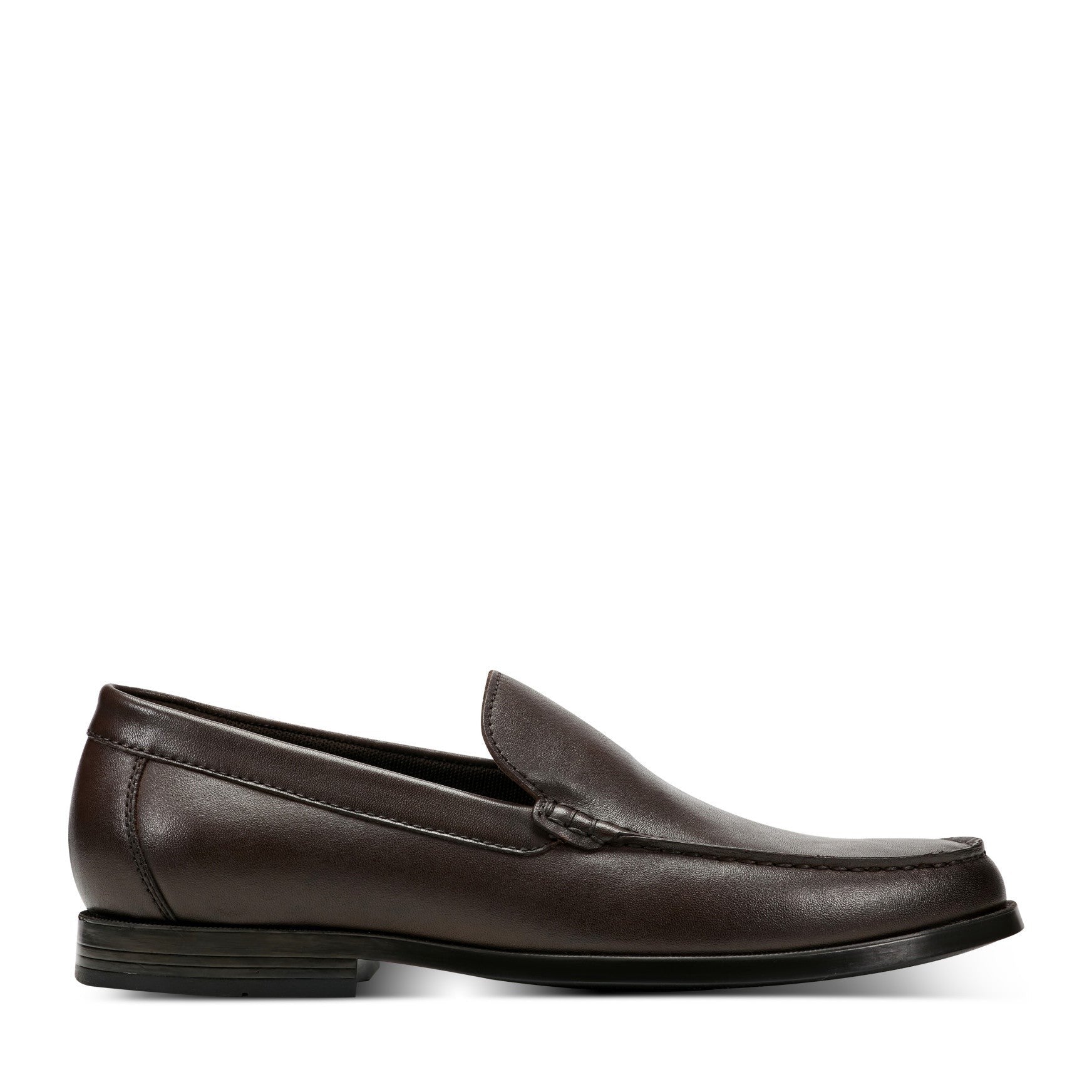 Rockport Whitley Cushioned Slip-On Men's Loafer - Dark Brown Leather - 1