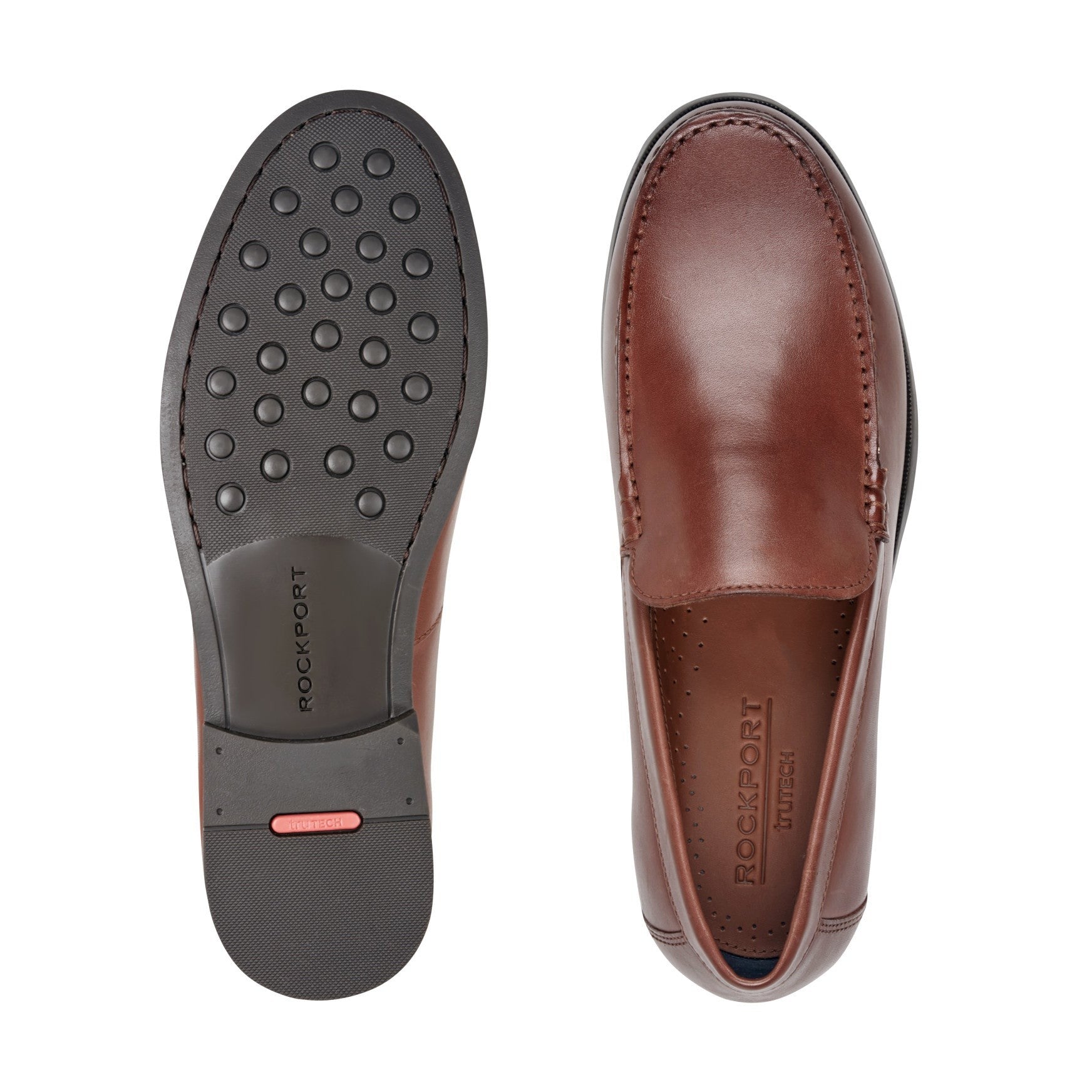 Rockport Whitley Cushioned Slip-On Men's Loafer - Dark Natural - 5