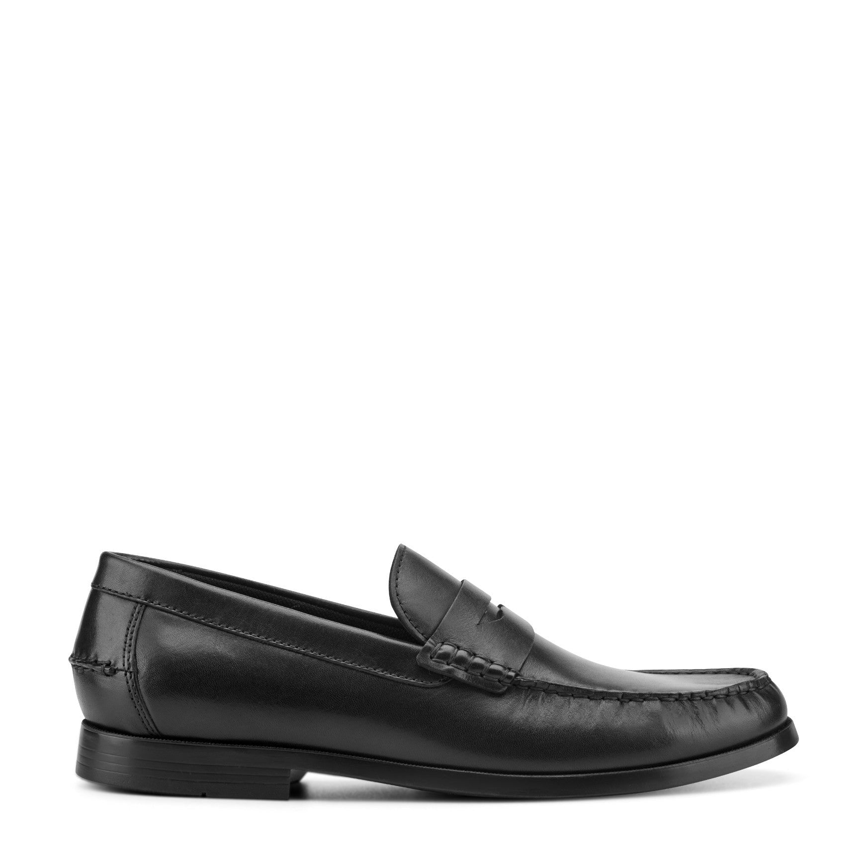 Rockport Willcox Classic Penny Men's Cushioned Loafer - Black Leather - 1